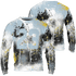 Blue Grey 13s Sweatshirt Match 23 Painted Graffiti 3D All-Over Print - NastyJamz