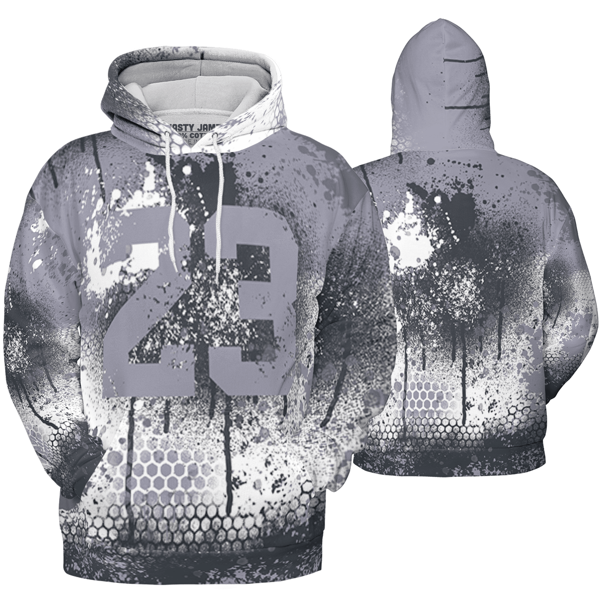 Stealth 14s Hoodie Match 23 Painted Graffiti 3D All-Over Print - NastyJamz