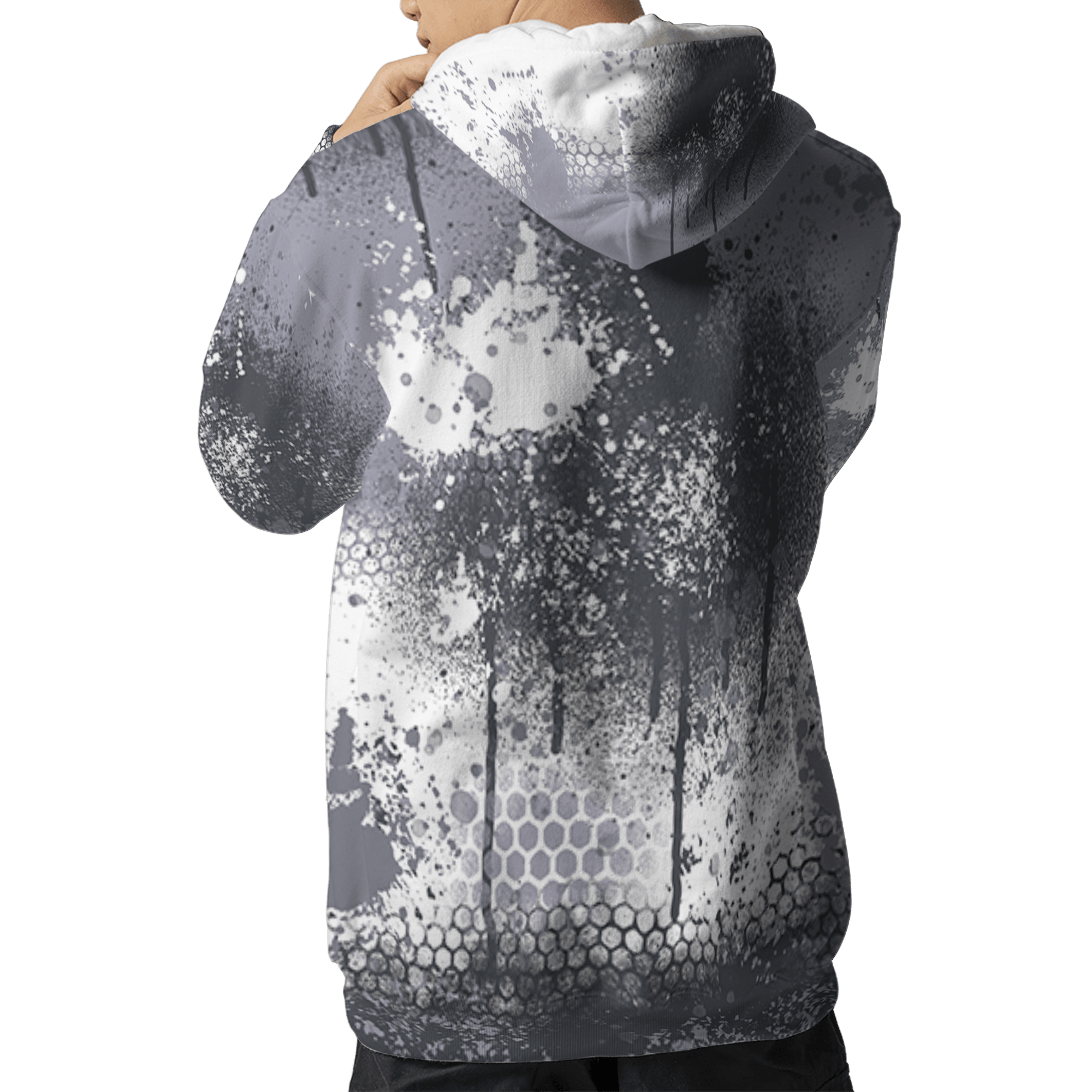 Stealth 14s Hoodie Match 23 Painted Graffiti 3D All-Over Print - NastyJamz