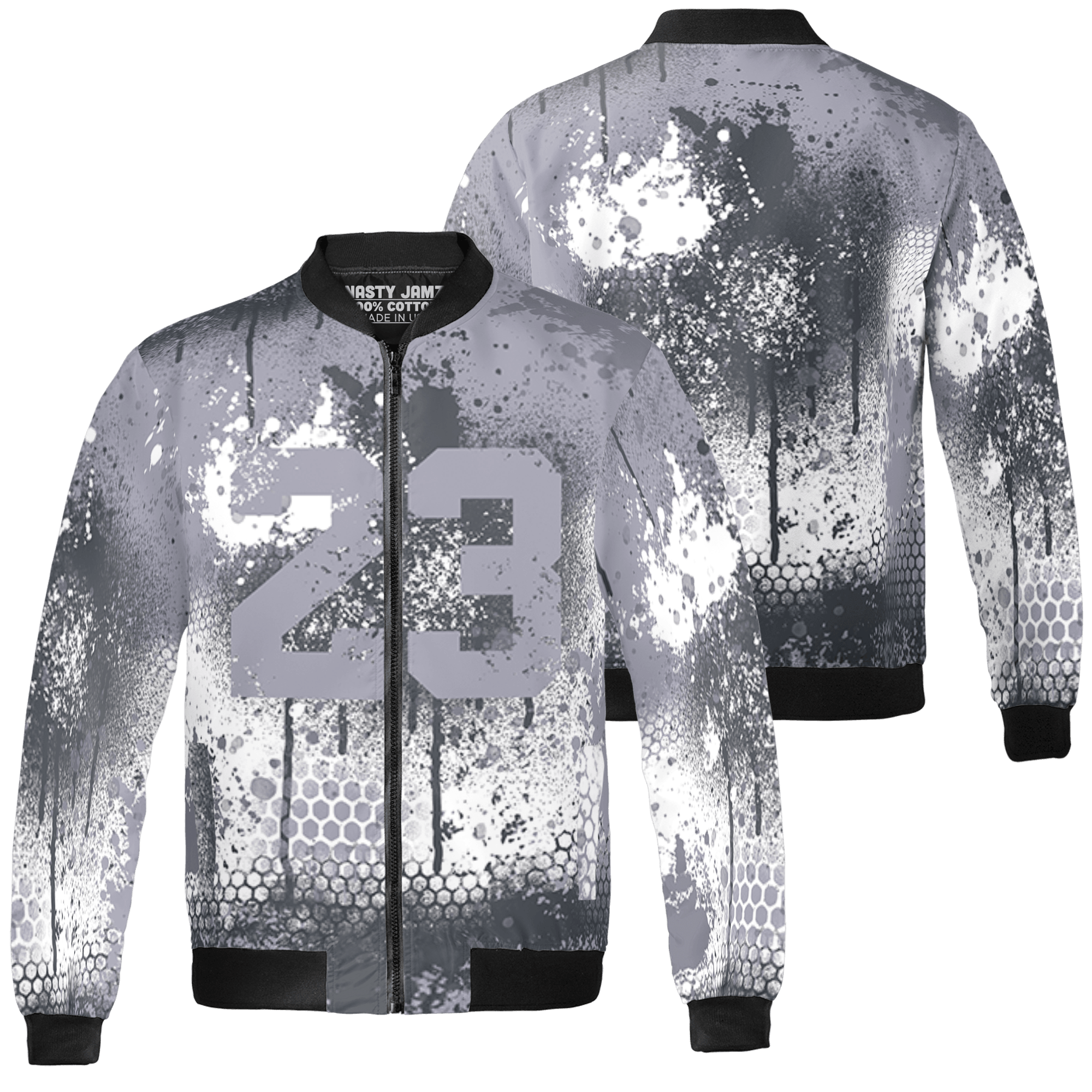 Stealth 14s Jacket Match 23 Painted Graffiti 3D All-Over Print - NastyJamz