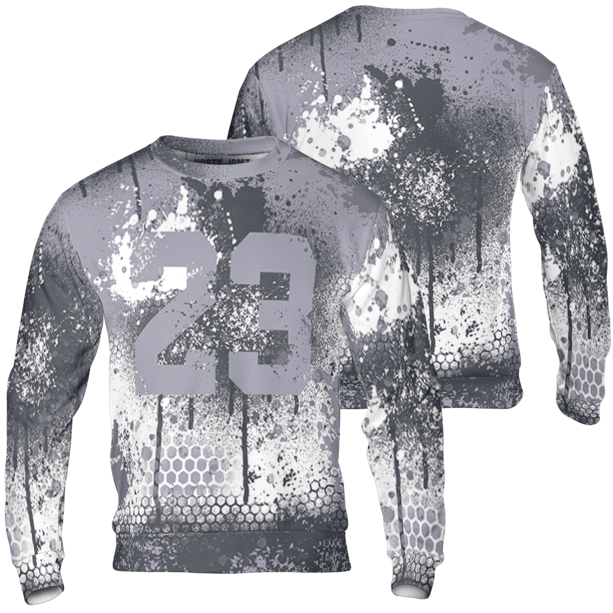 Stealth 14s Sweatshirt Match 23 Painted Graffiti 3D All-Over Print - NastyJamz