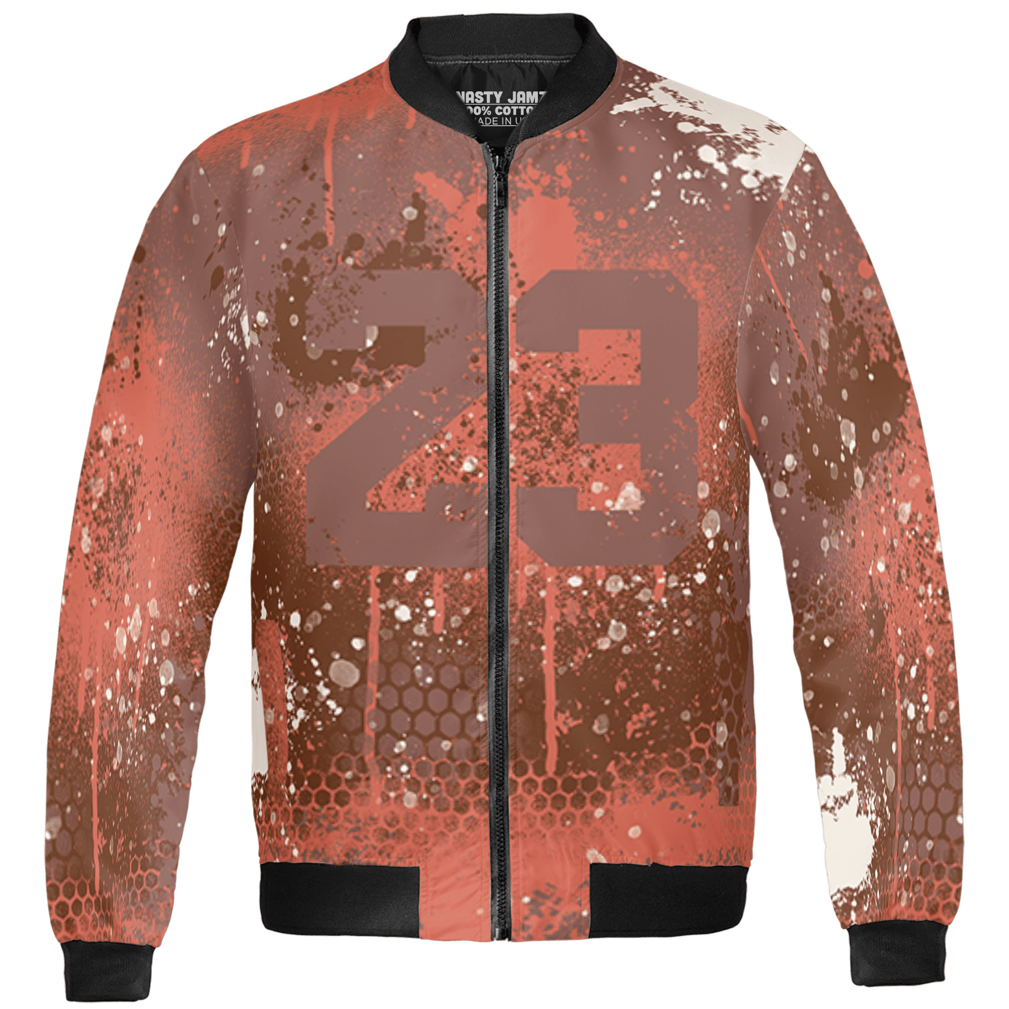 High OG Dusted Clay 1s Jacket Match 23 Painted Graffiti 3D All-Over Print - NastyJamz