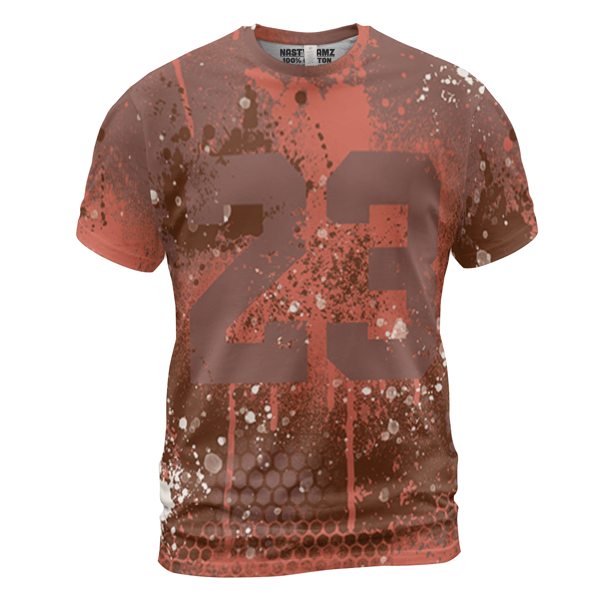 High OG Dusted Clay 1s T Shirt Match 23 Painted Graffiti 3D All-Over Print - NastyJamz