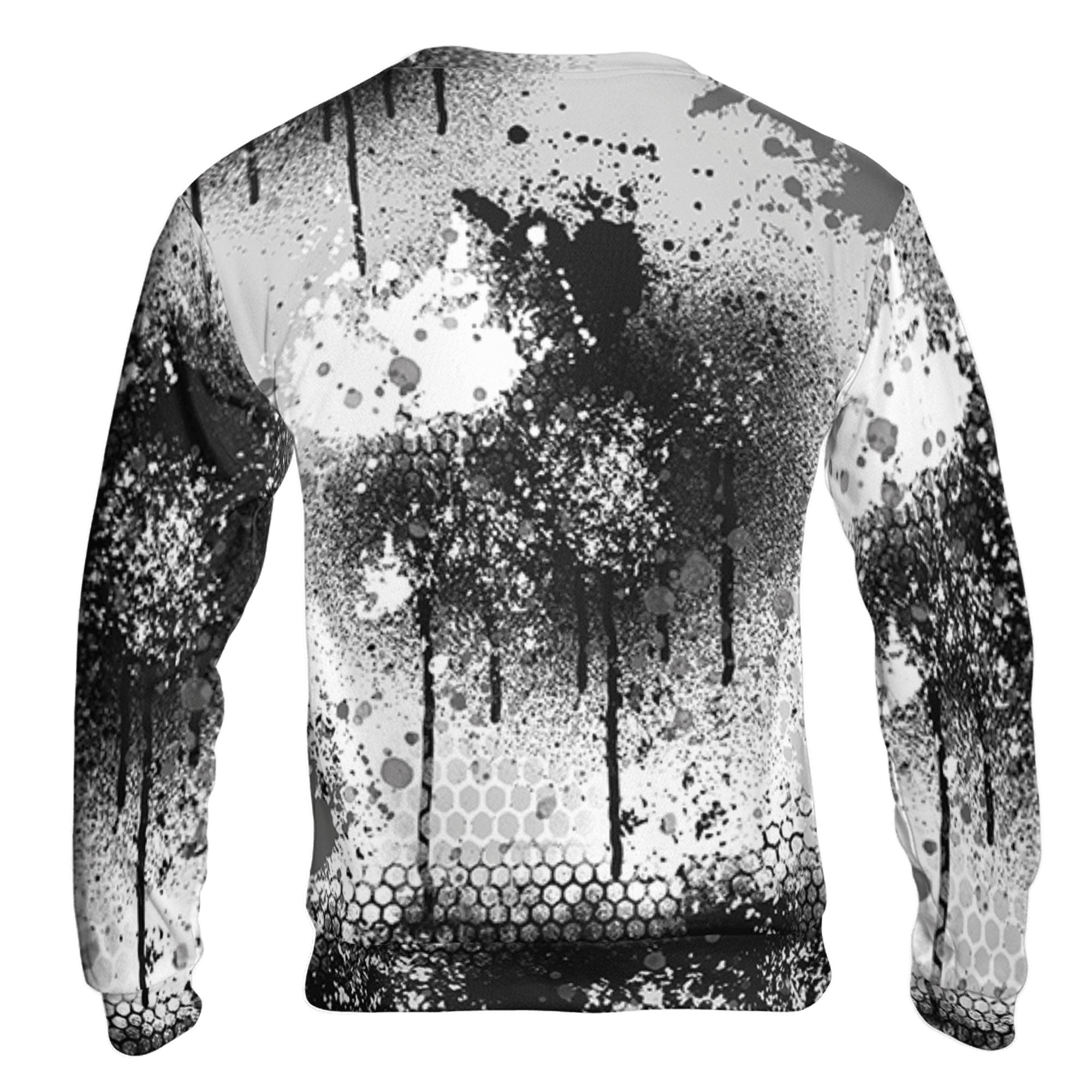 Retro High OG Black White 1s Sweatshirt Match 23 Painted Graffiti 3D All-Over Print - NastyJamz