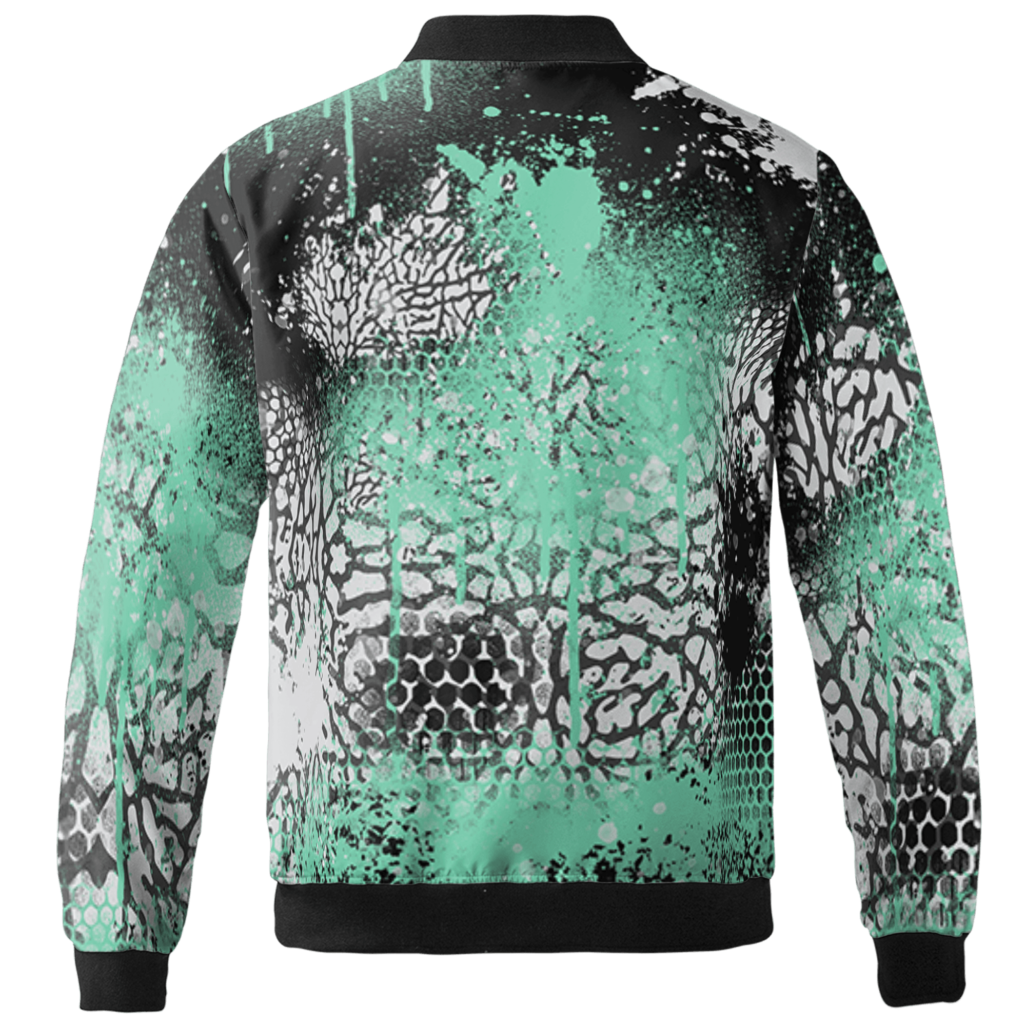 Green Glow 3s Jacket Match 23 Painted Graffiti 3D All-Over Print - NastyJamz