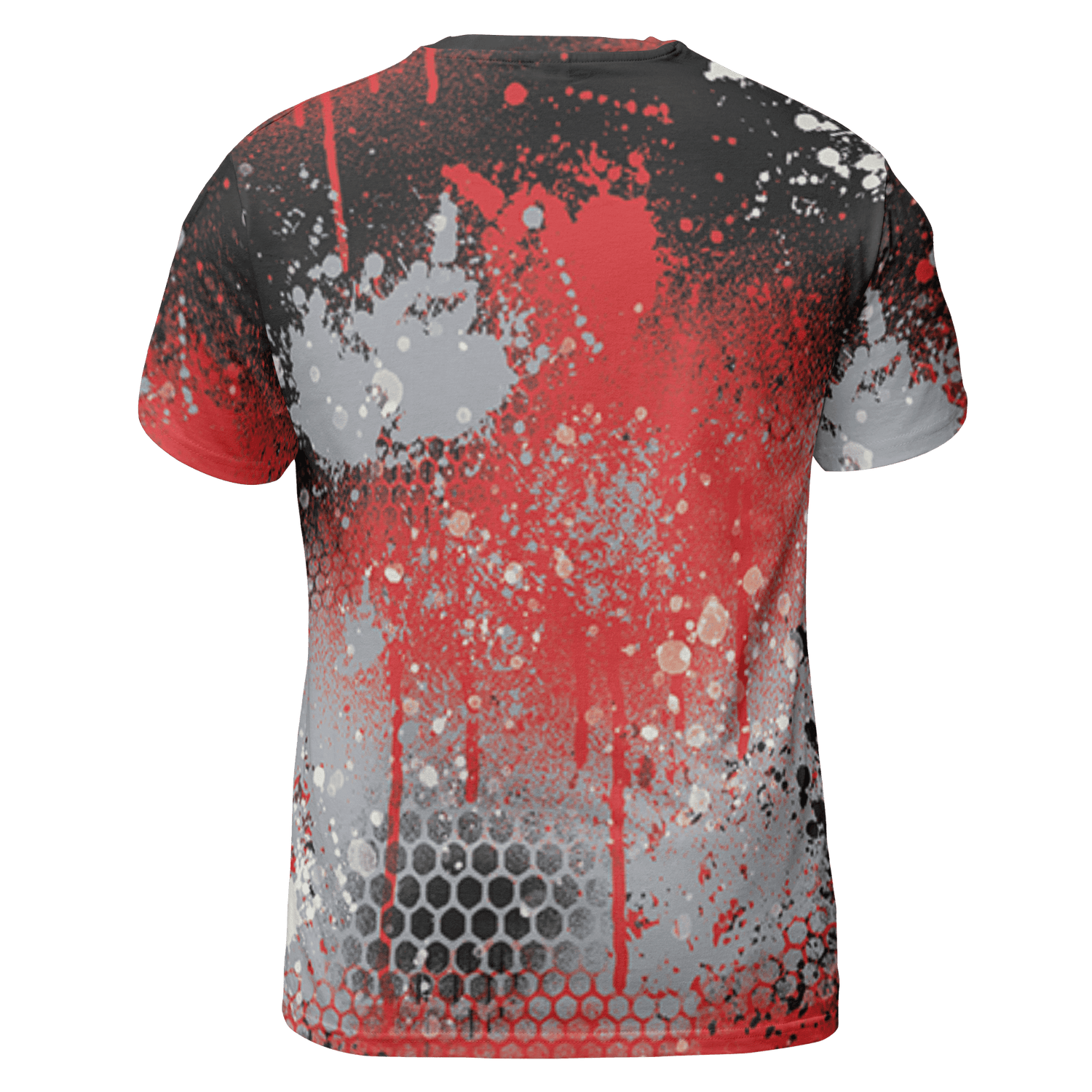 Bred Reimagined 4s T Shirt Match 23 Painted Graffiti 3D All-Over Print - NastyJamz