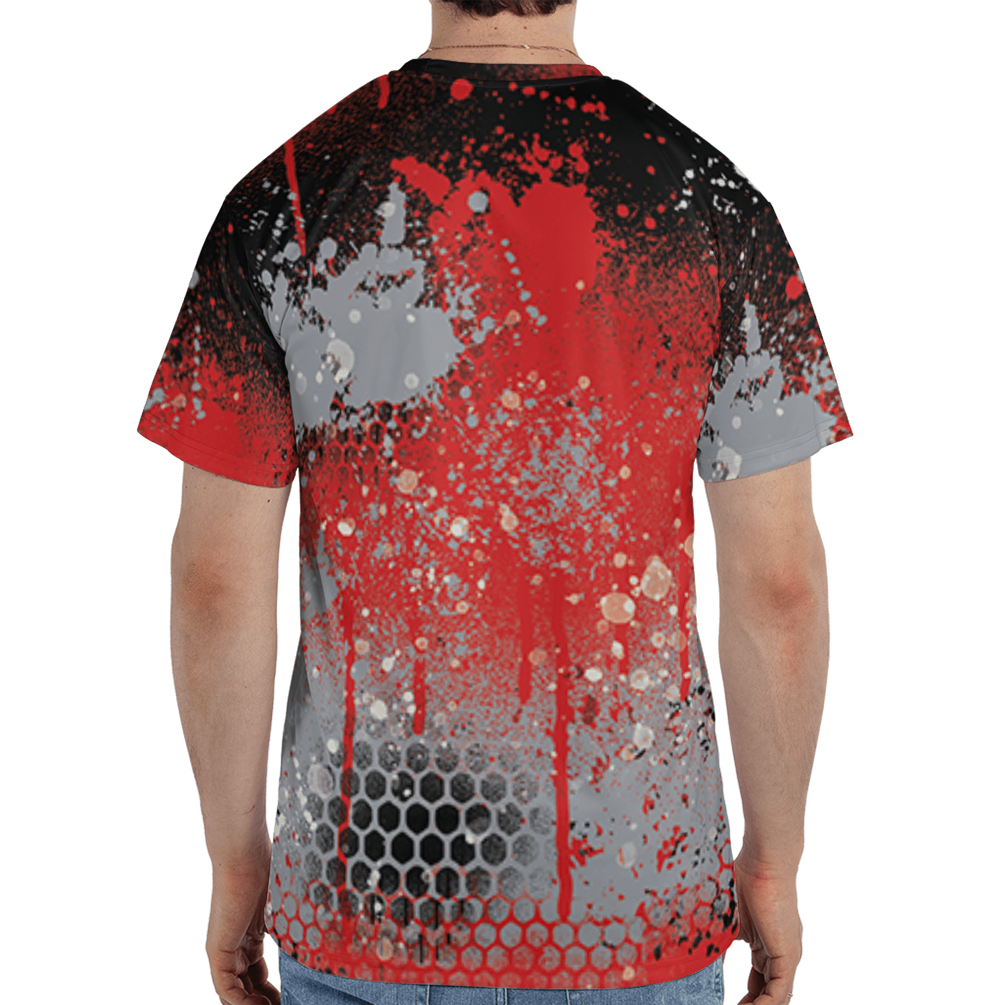 Bred Reimagined 4s T Shirt Match 23 Painted Graffiti 3D All-Over Print - NastyJamz
