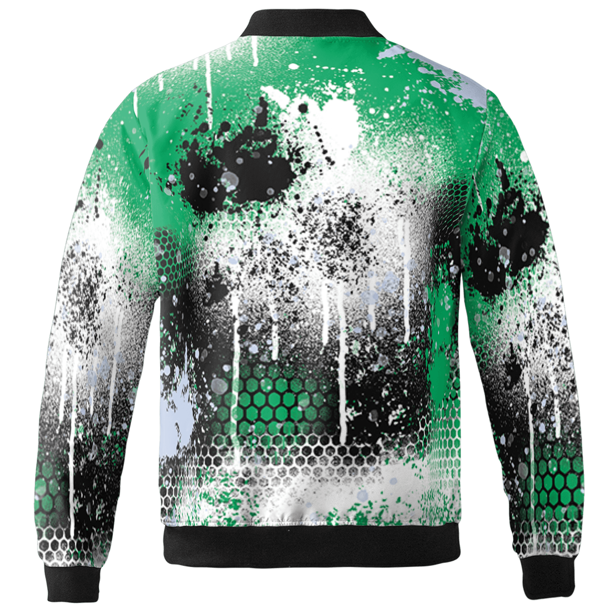 Lucky Green 5s Jacket Match 23 Painted Graffiti 3D All-Over Print - NastyJamz