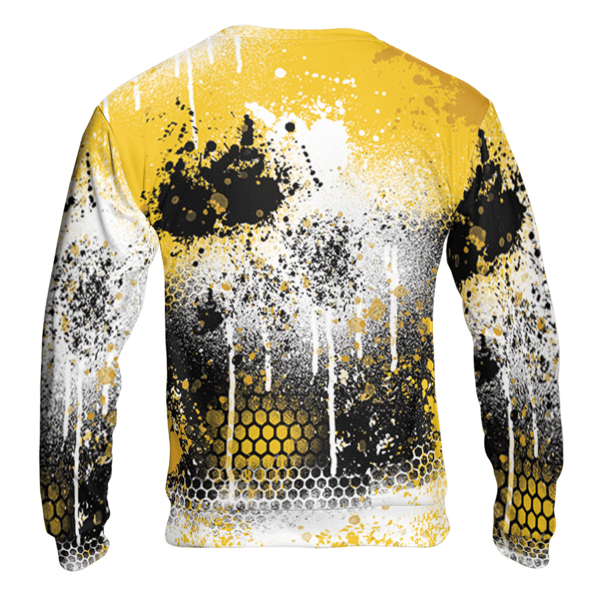 Yellow Ochre 6s Sweatshirt Match 23 Painted Graffiti 3D All-Over Print - NastyJamz