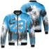 Powder Blue 9s Jacket Match 23 Painted Graffiti 3D All-Over Print - NastyJamz