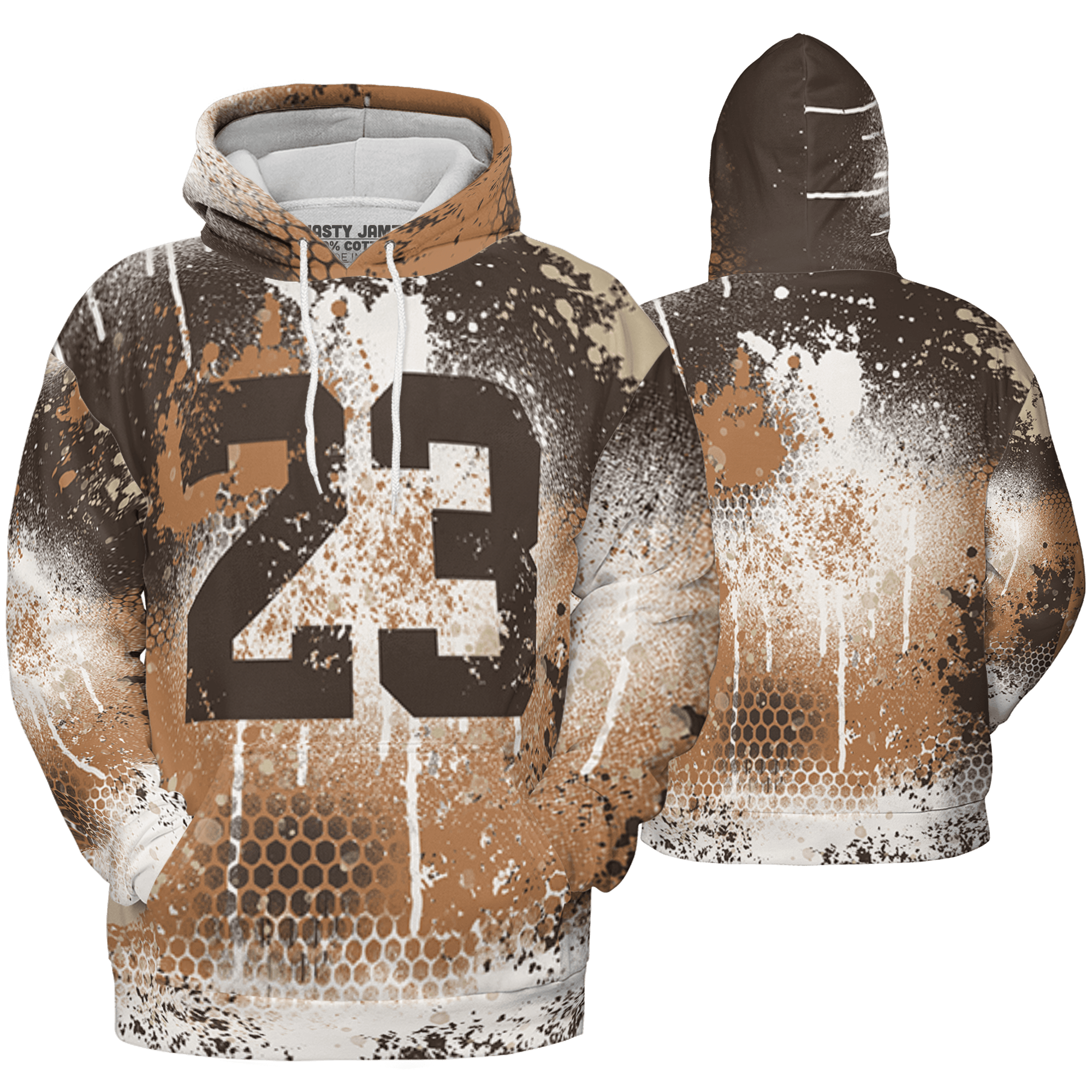 Jumpman Jack Hoodie Match 23 Painted Graffiti 3D All-Over Print - NastyJamz
