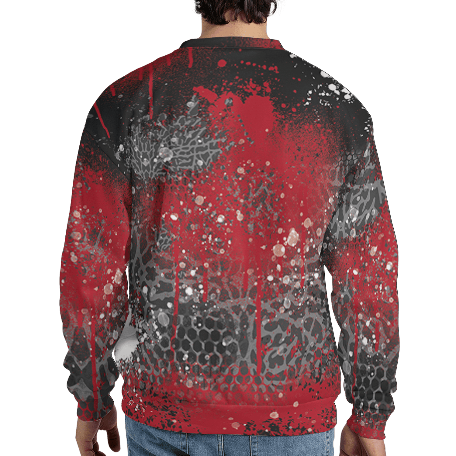 Spizike Low Bred Sweatshirt Match 23 Painted Graffiti 3D All-Over Print - NastyJamz