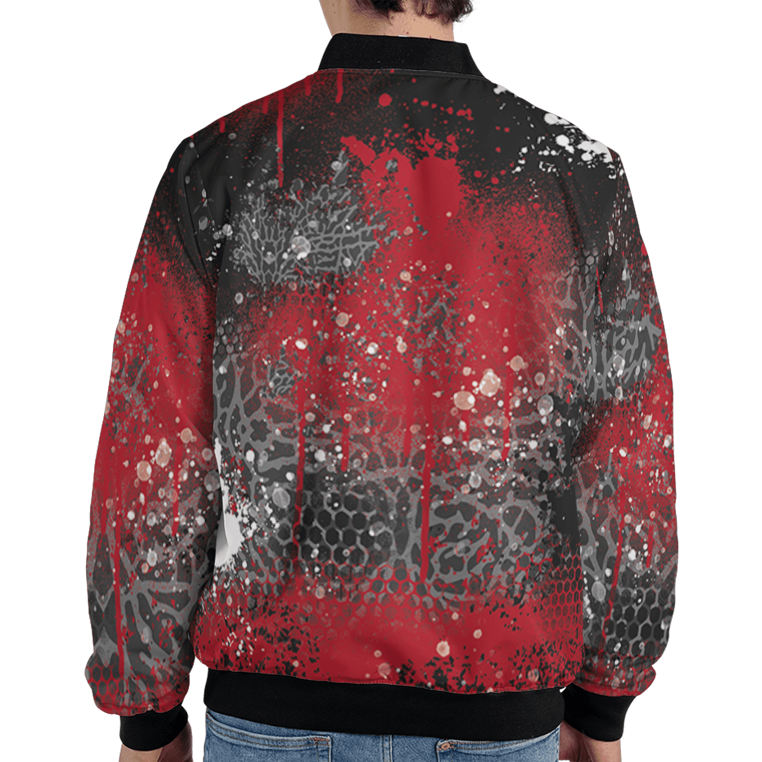 Spizike Low Bred Jacket Match 23 Painted Graffiti 3D All-Over Print - NastyJamz