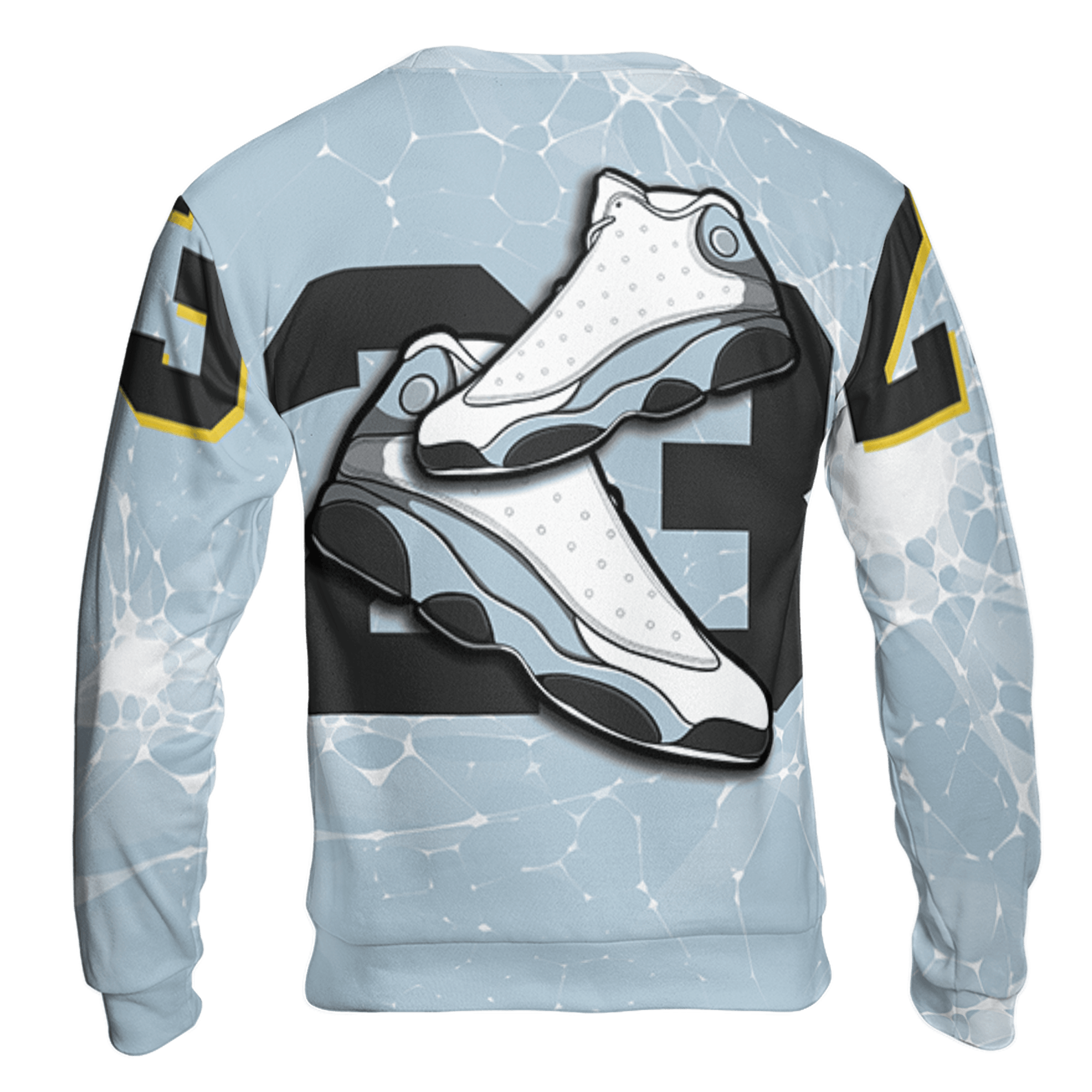 Blue Grey 13s Sweatshirt Match 23 Sneaker 3D All-Over Print - NastyJamz