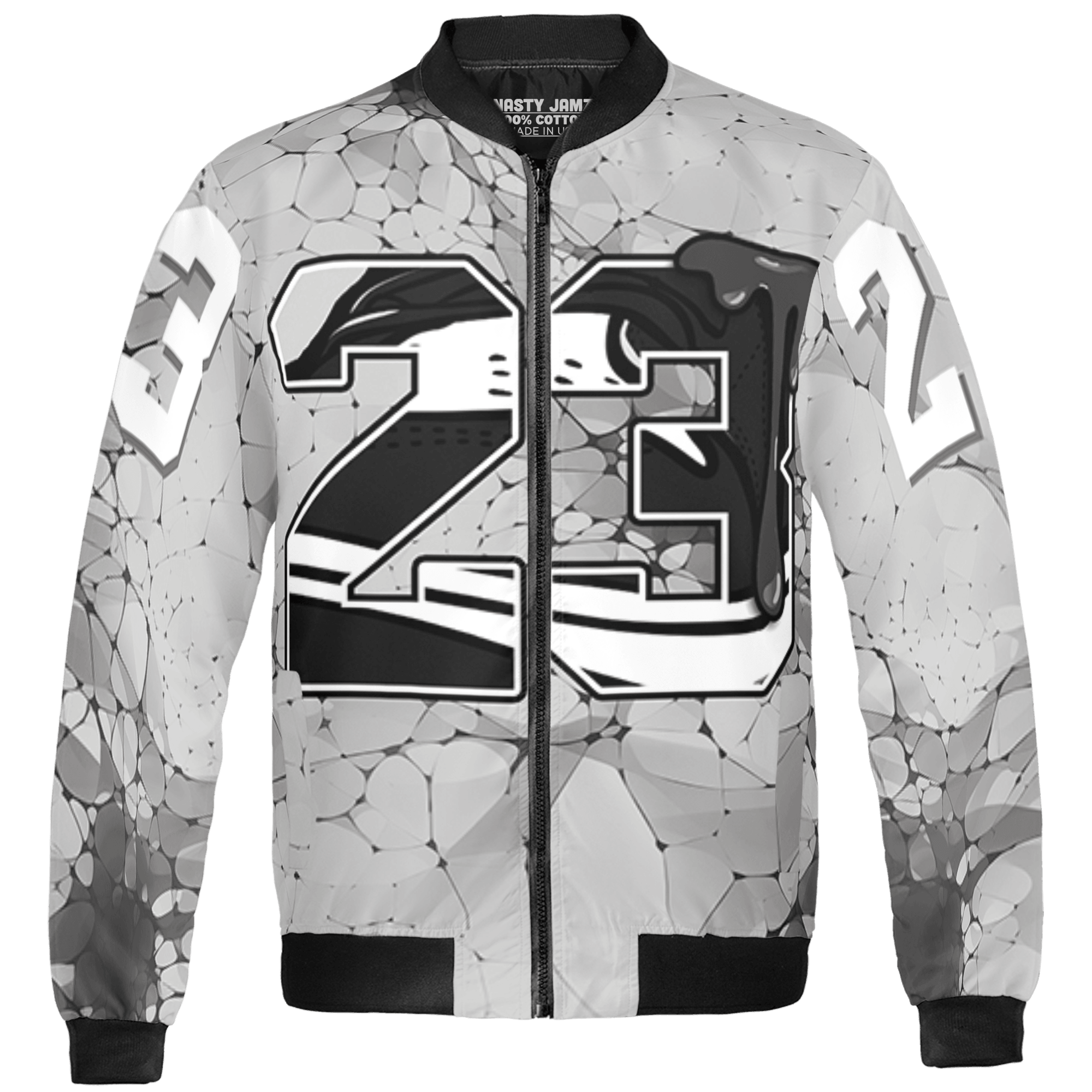 Retro High OG Black White 1s Jacket Match 23 Sneaker 3D All-Over Print - NastyJamz