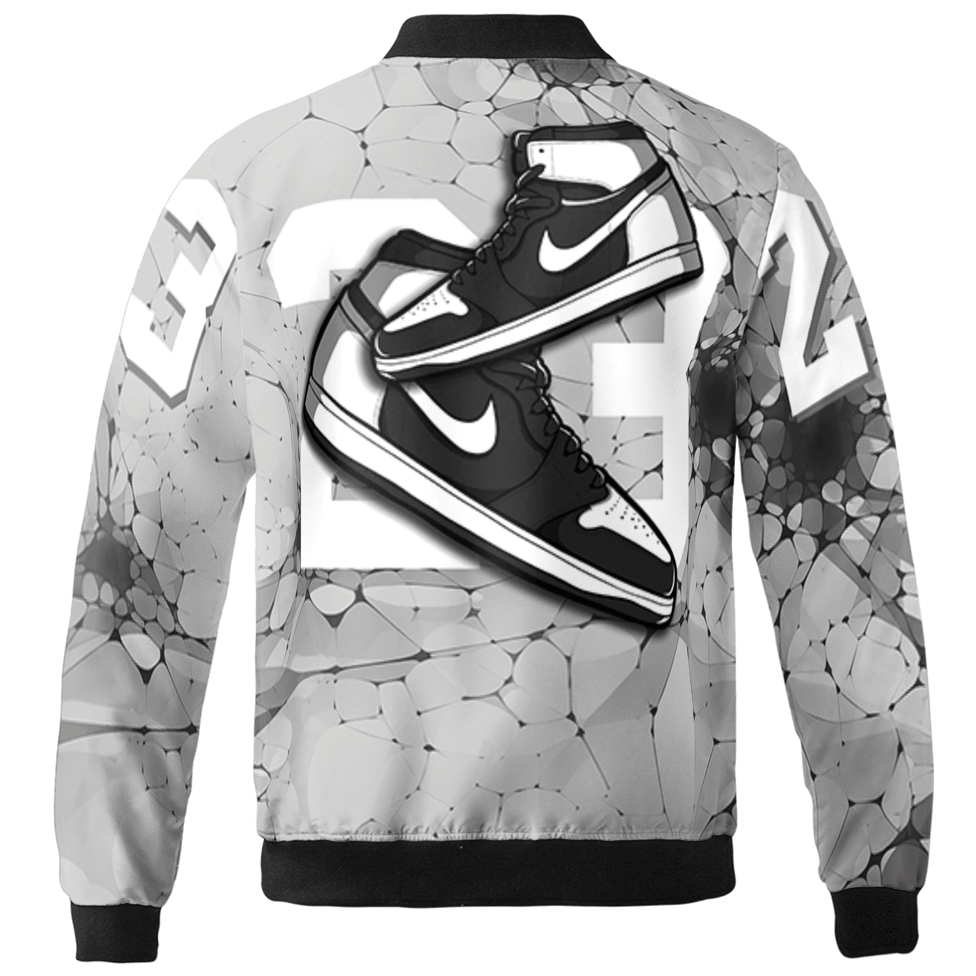 Retro High OG Black White 1s Jacket Match 23 Sneaker 3D All-Over Print - NastyJamz