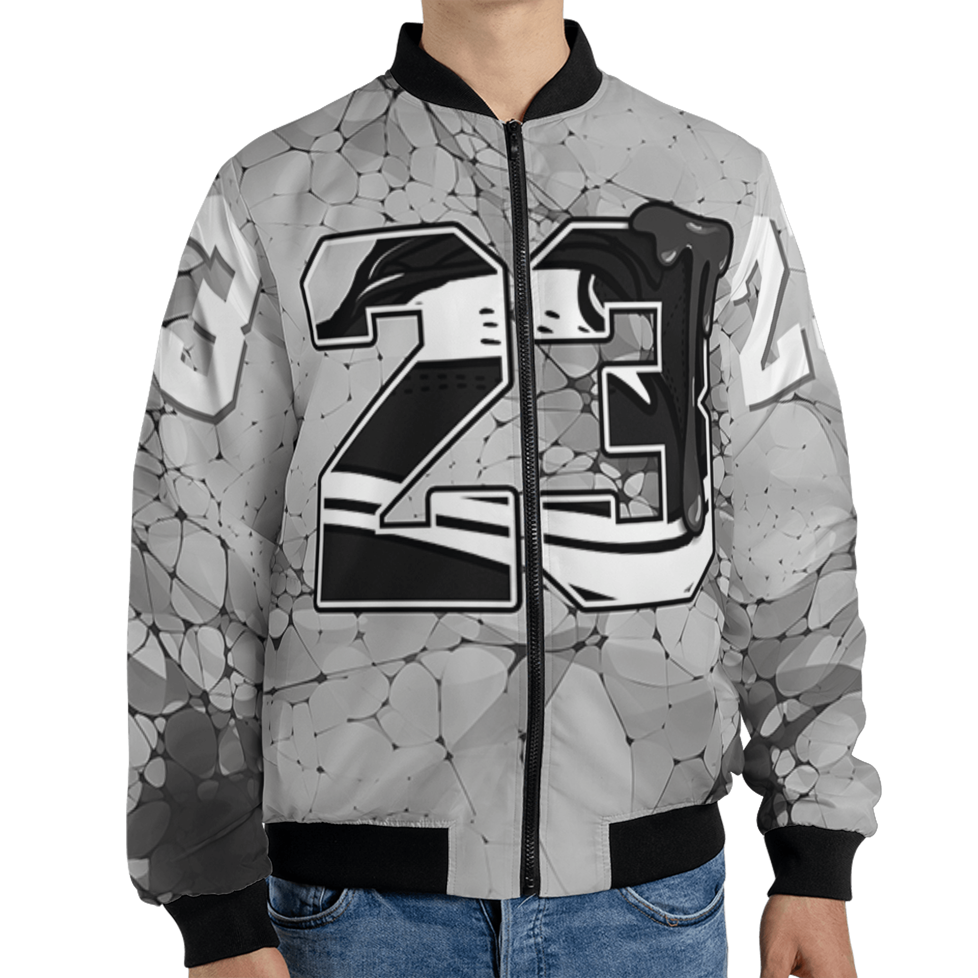 Retro High OG Black White 1s Jacket Match 23 Sneaker 3D All-Over Print - NastyJamz