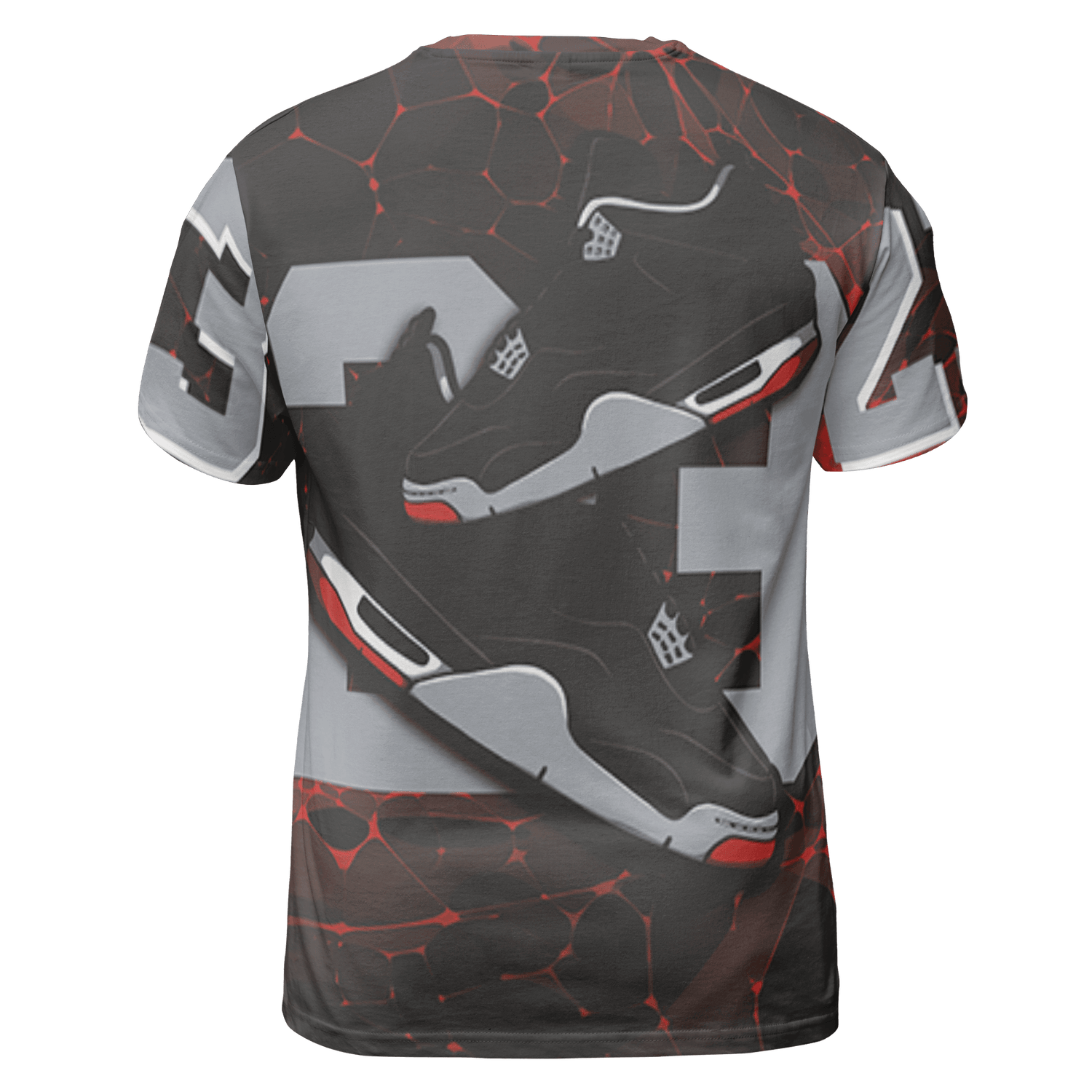 Bred Reimagined 4s T Shirt Match 23 Sneaker 3D All-Over Print - NastyJamz