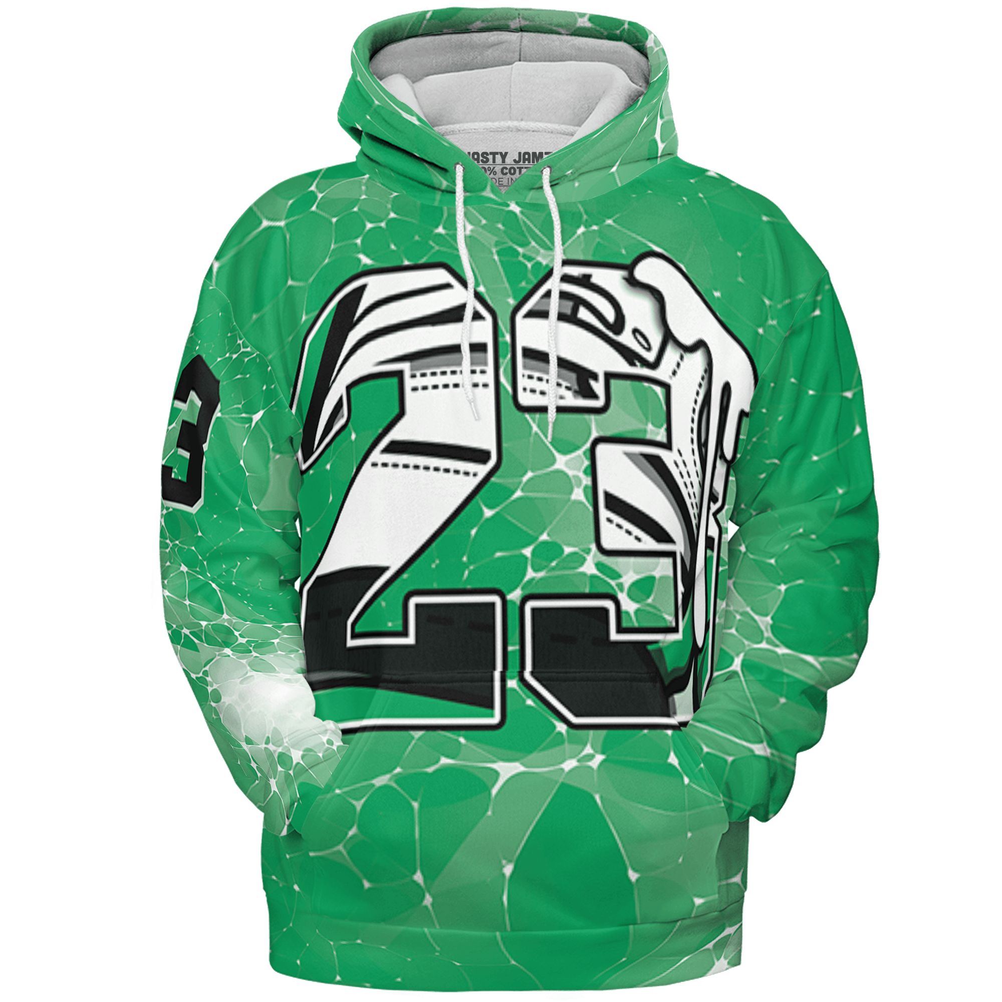 Lucky Green 5s Hoodie Match 23 Sneaker 3D All-Over Print - NastyJamz
