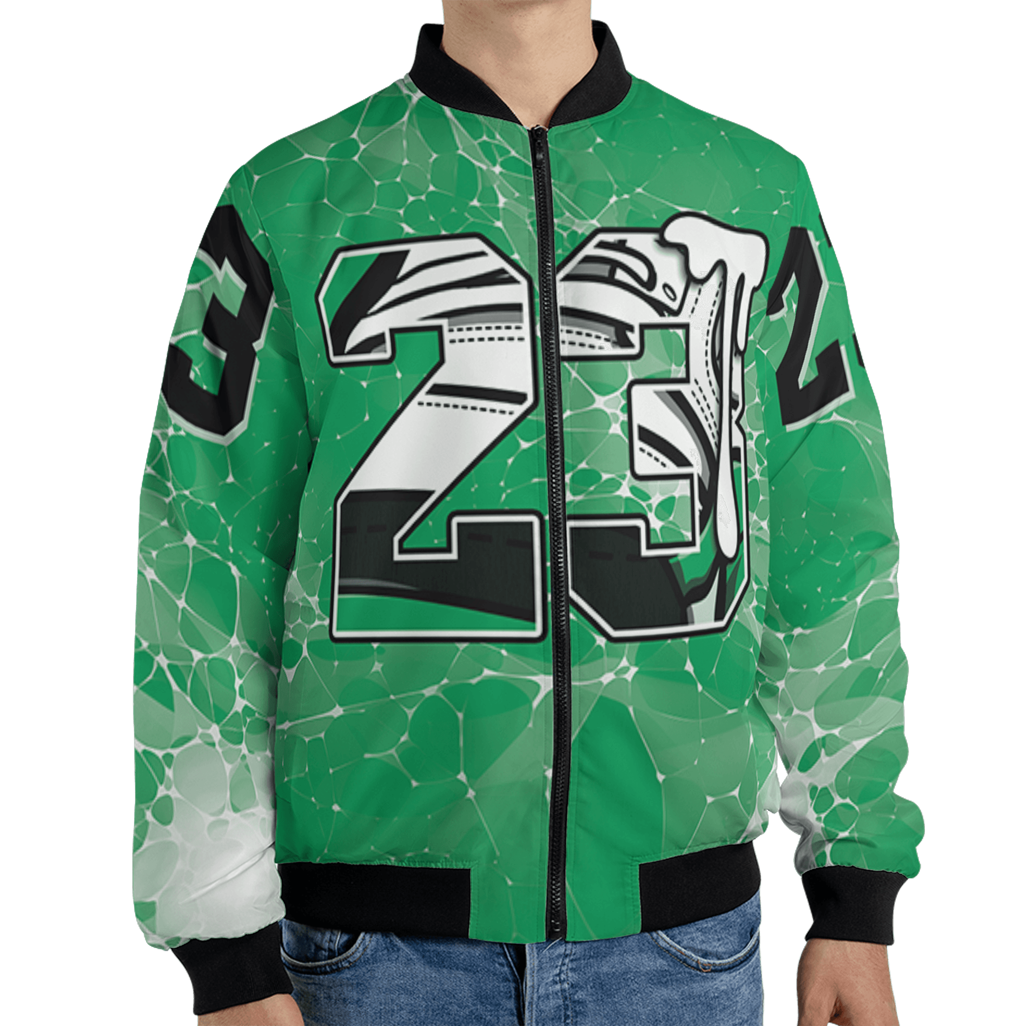 Lucky Green 5s Jacket Match 23 Sneaker 3D All-Over Print - NastyJamz
