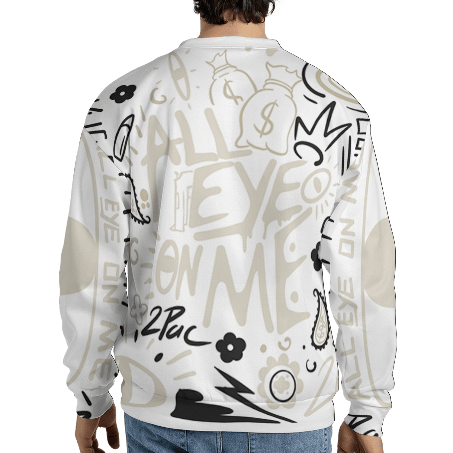 Gratitude 11s Sweatshirt Match All Eye On Me 3D All-Over Print Doodle Eye - NastyJamz