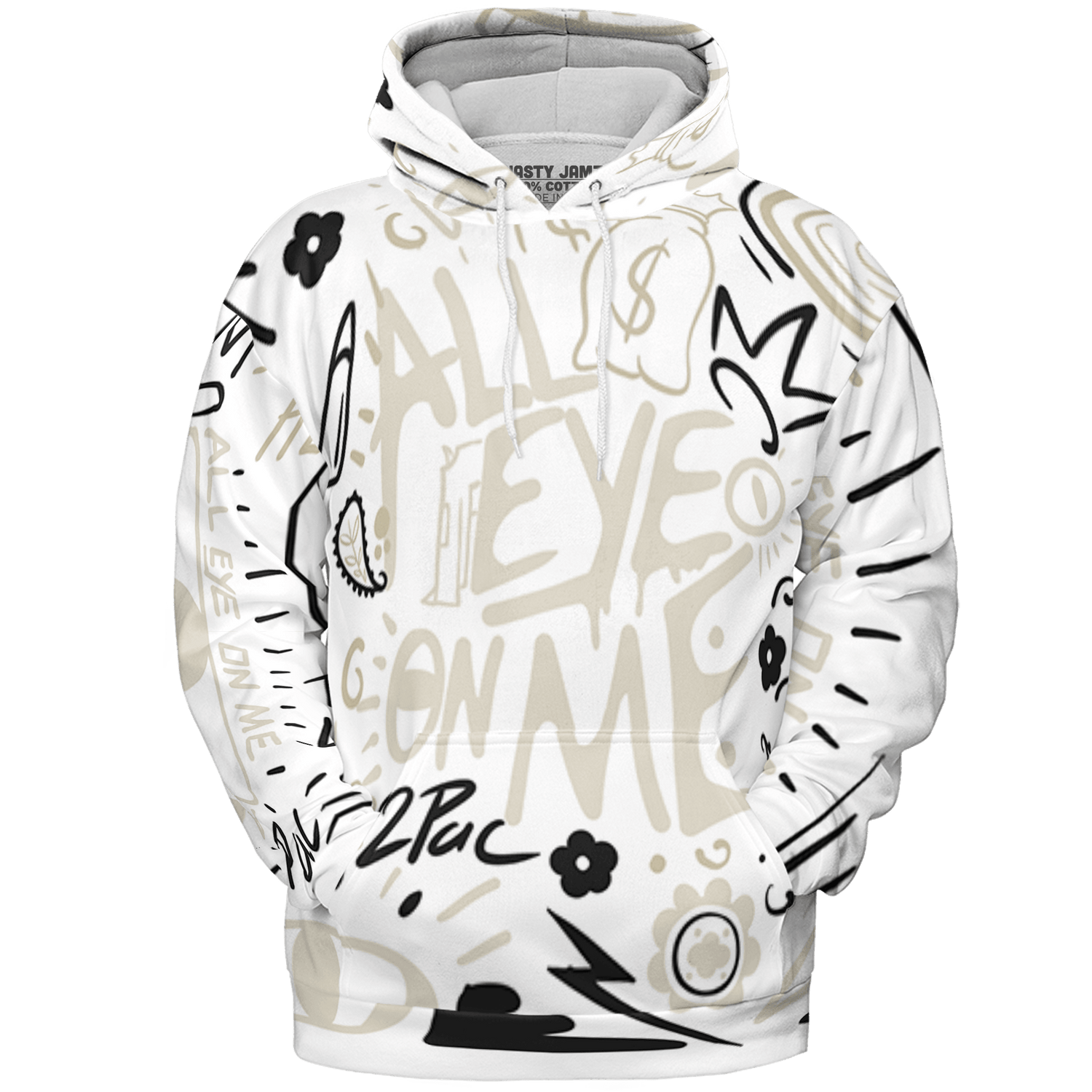 Gratitude 11s Hoodie Match All Eye On Me 3D All-Over Print Doodle Eye - NastyJamz
