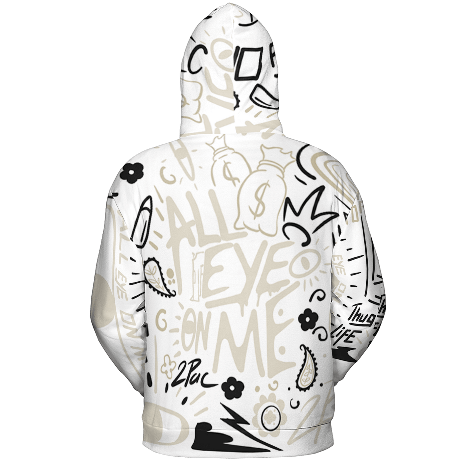 Gratitude 11s Hoodie Match All Eye On Me 3D All-Over Print Doodle Eye - NastyJamz
