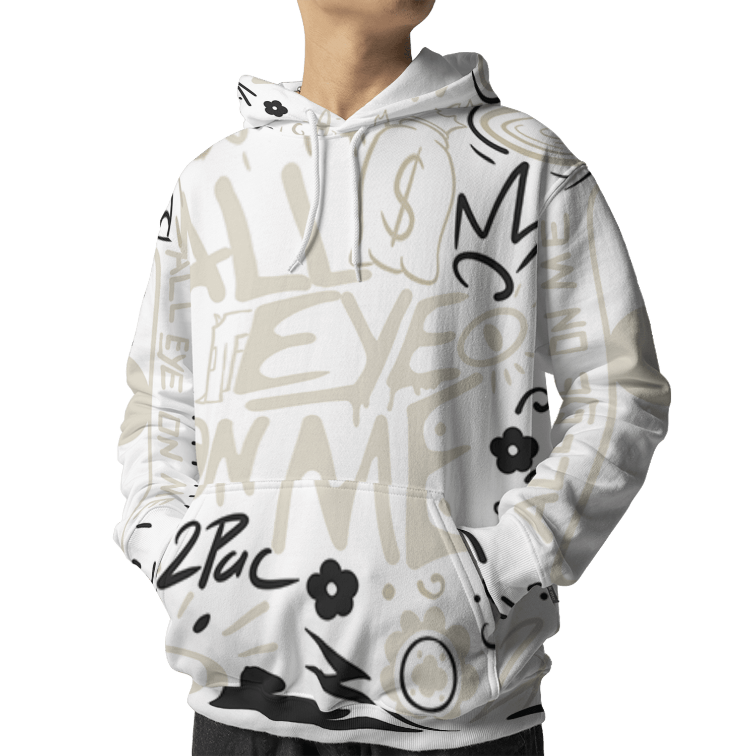 Gratitude 11s Hoodie Match All Eye On Me 3D All-Over Print Doodle Eye - NastyJamz