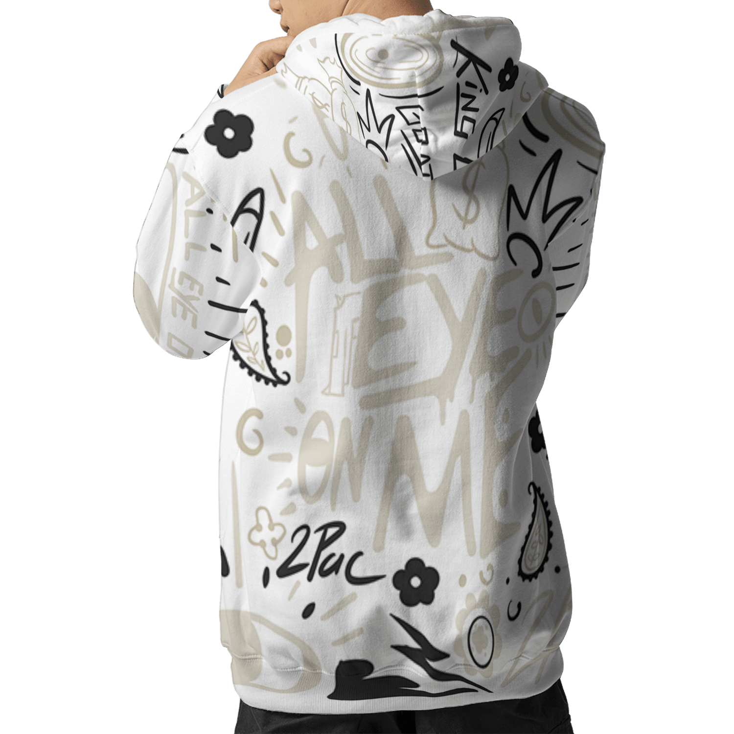 Gratitude 11s Hoodie Match All Eye On Me 3D All-Over Print Doodle Eye - NastyJamz