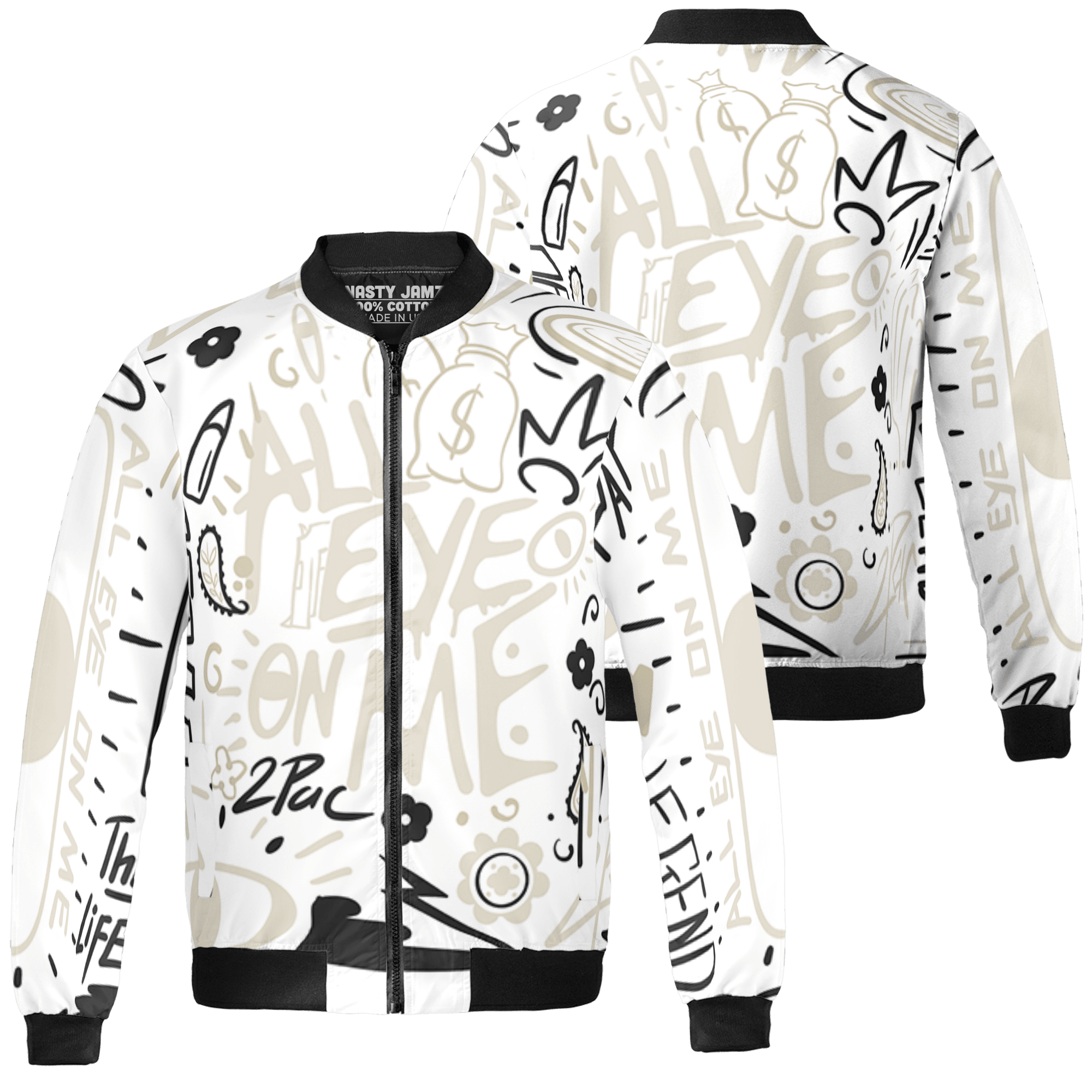 Gratitude 11s Jacket Match All Eye On Me 3D All-Over Print Doodle Eye - NastyJamz