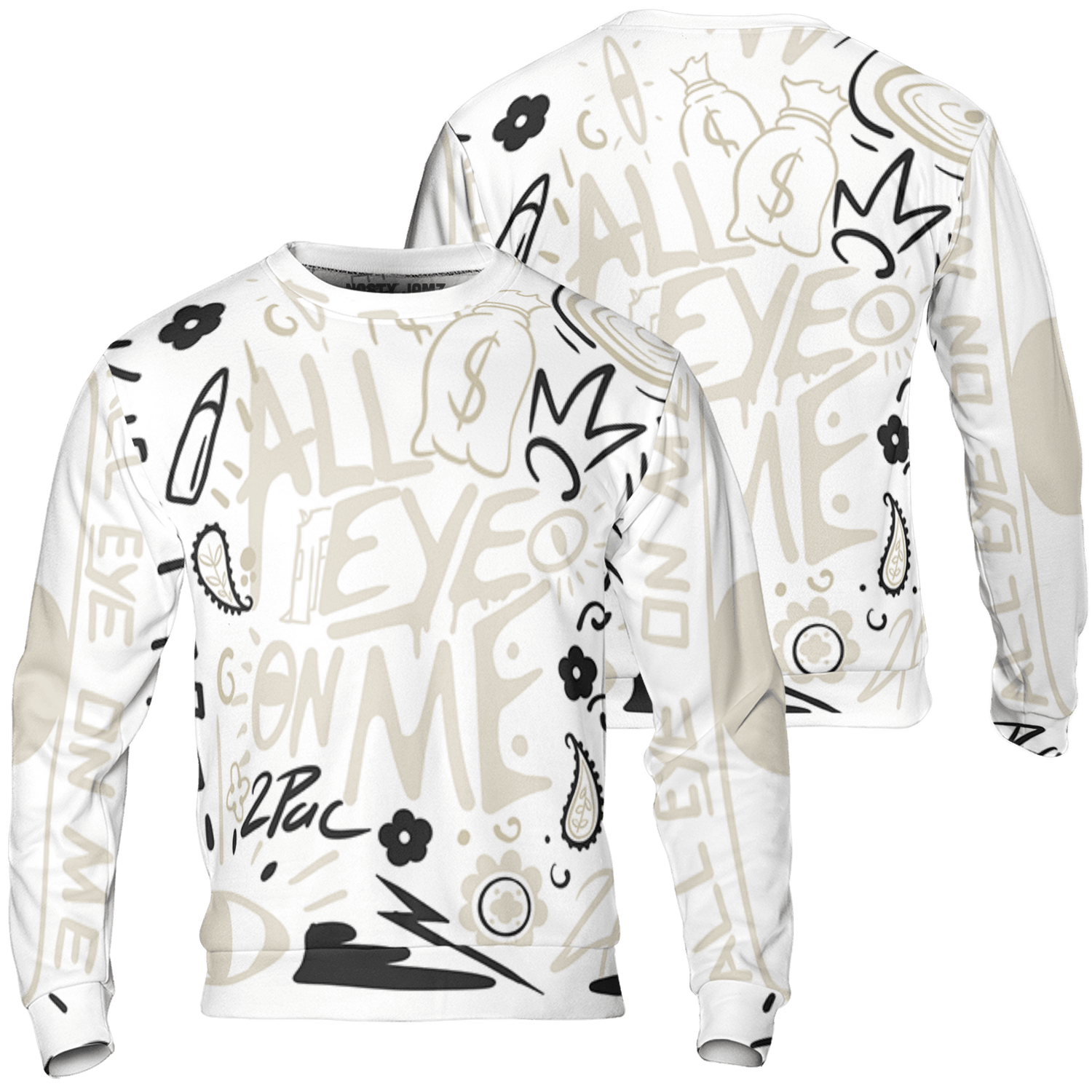Gratitude 11s Sweatshirt Match All Eye On Me 3D All-Over Print Doodle Eye - NastyJamz