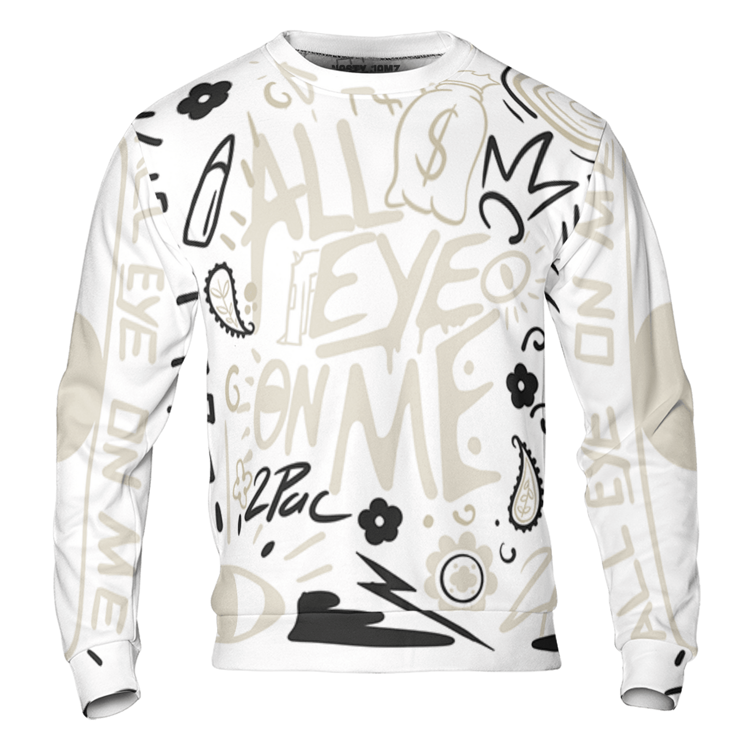 Gratitude 11s Sweatshirt Match All Eye On Me 3D All-Over Print Doodle Eye - NastyJamz