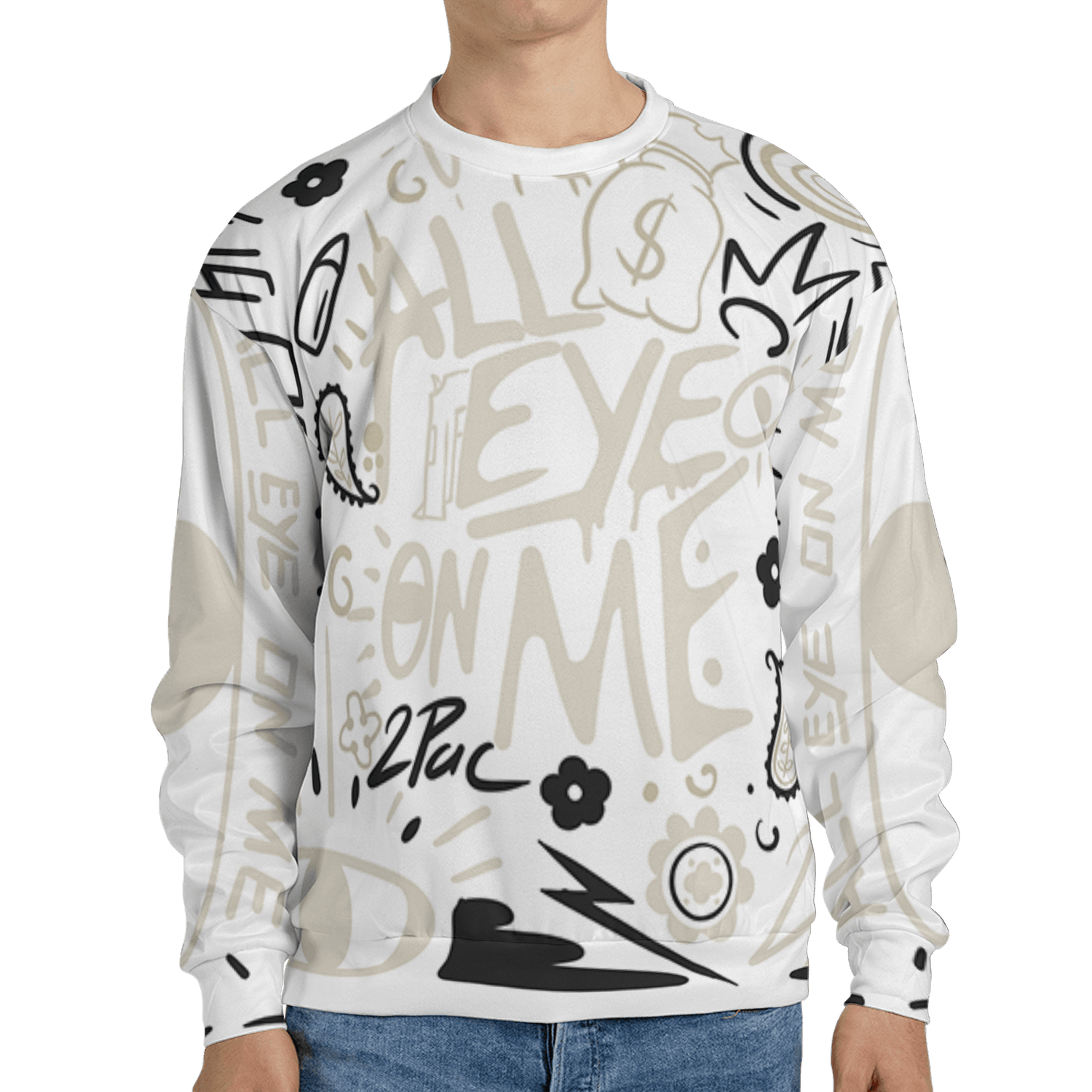 Gratitude 11s Sweatshirt Match All Eye On Me 3D All-Over Print Doodle Eye - NastyJamz