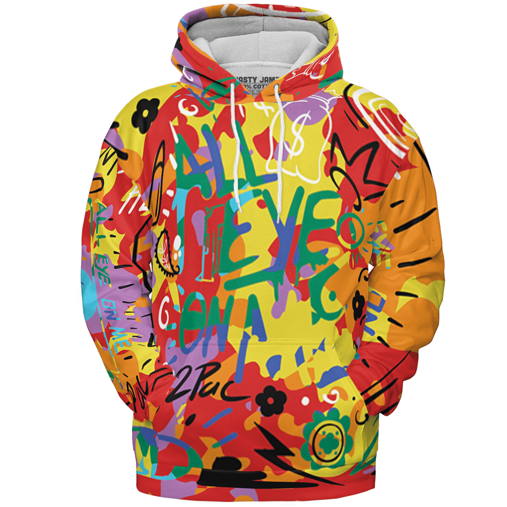 Mid GS Six Championships 1s Hoodie Match All Eye On Me 3D All-Over Print Doodle Eye - NastyJamz
