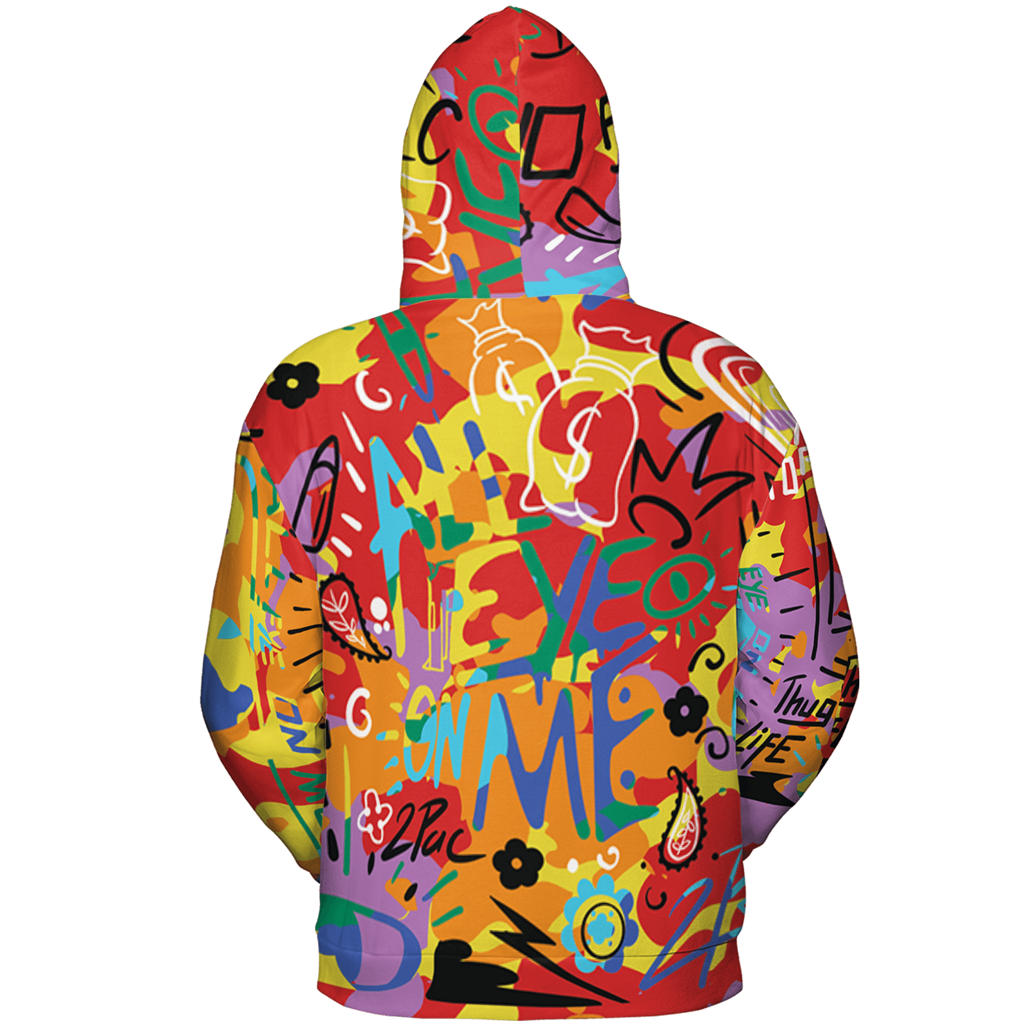 Mid GS Six Championships 1s Hoodie Match All Eye On Me 3D All-Over Print Doodle Eye - NastyJamz