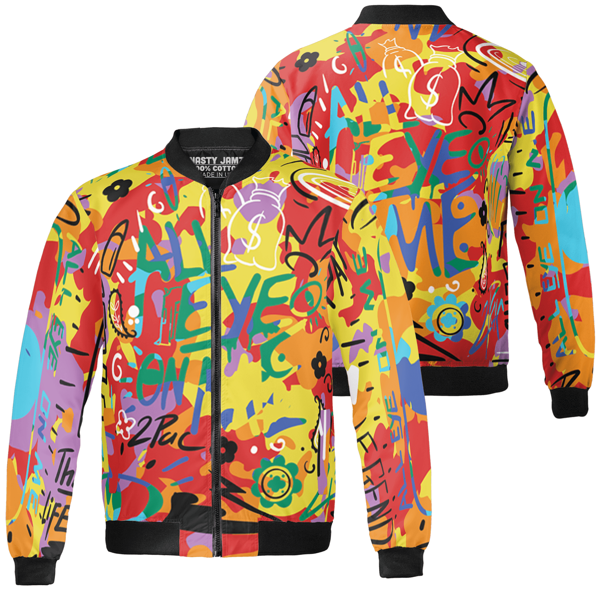 Mid GS Six Championships 1s Jacket Match All Eye On Me 3D All-Over Print Doodle Eye - NastyJamz