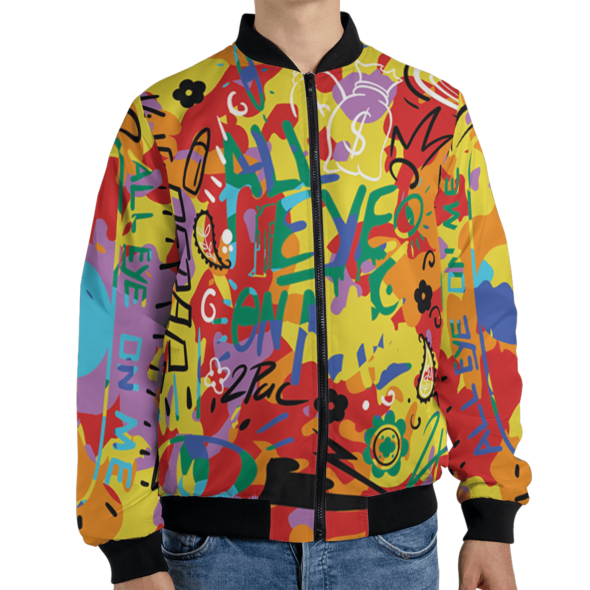 Mid GS Six Championships 1s Jacket Match All Eye On Me 3D All-Over Print Doodle Eye - NastyJamz