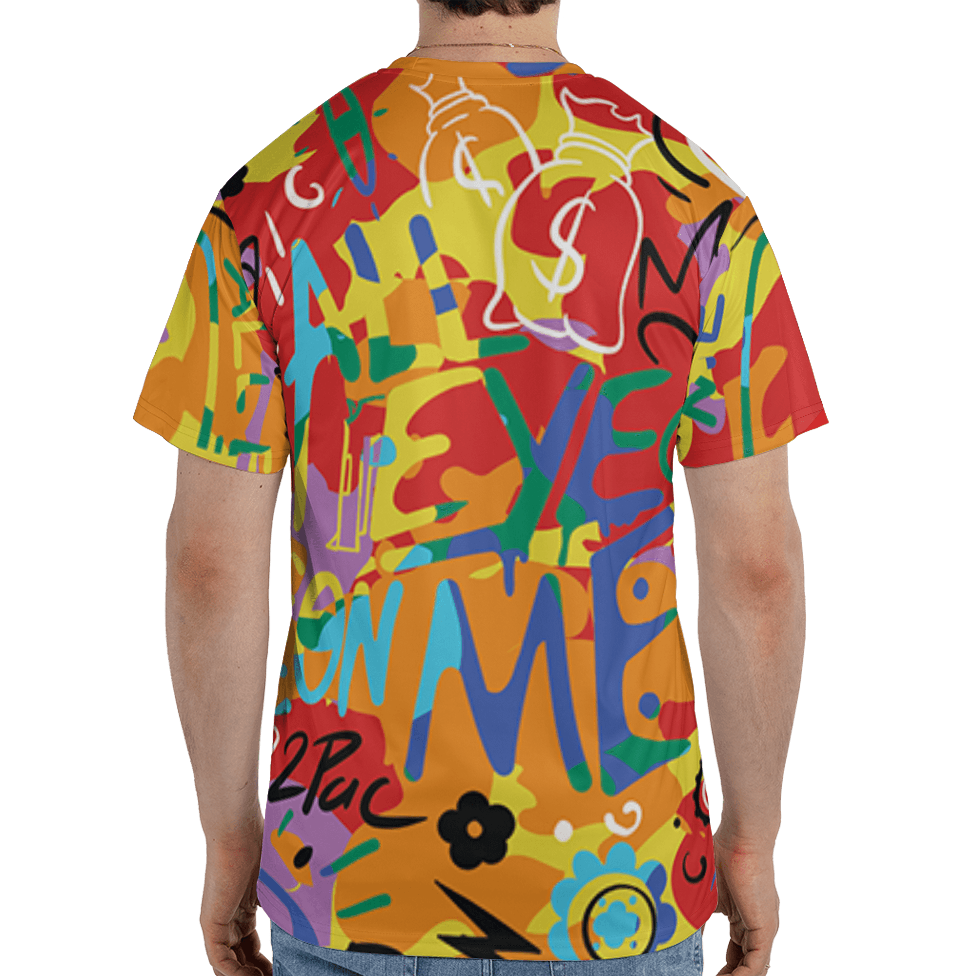 Mid GS Six Championships 1s T Shirt Match All Eye On Me 3D All-Over Print Doodle Eye - NastyJamz