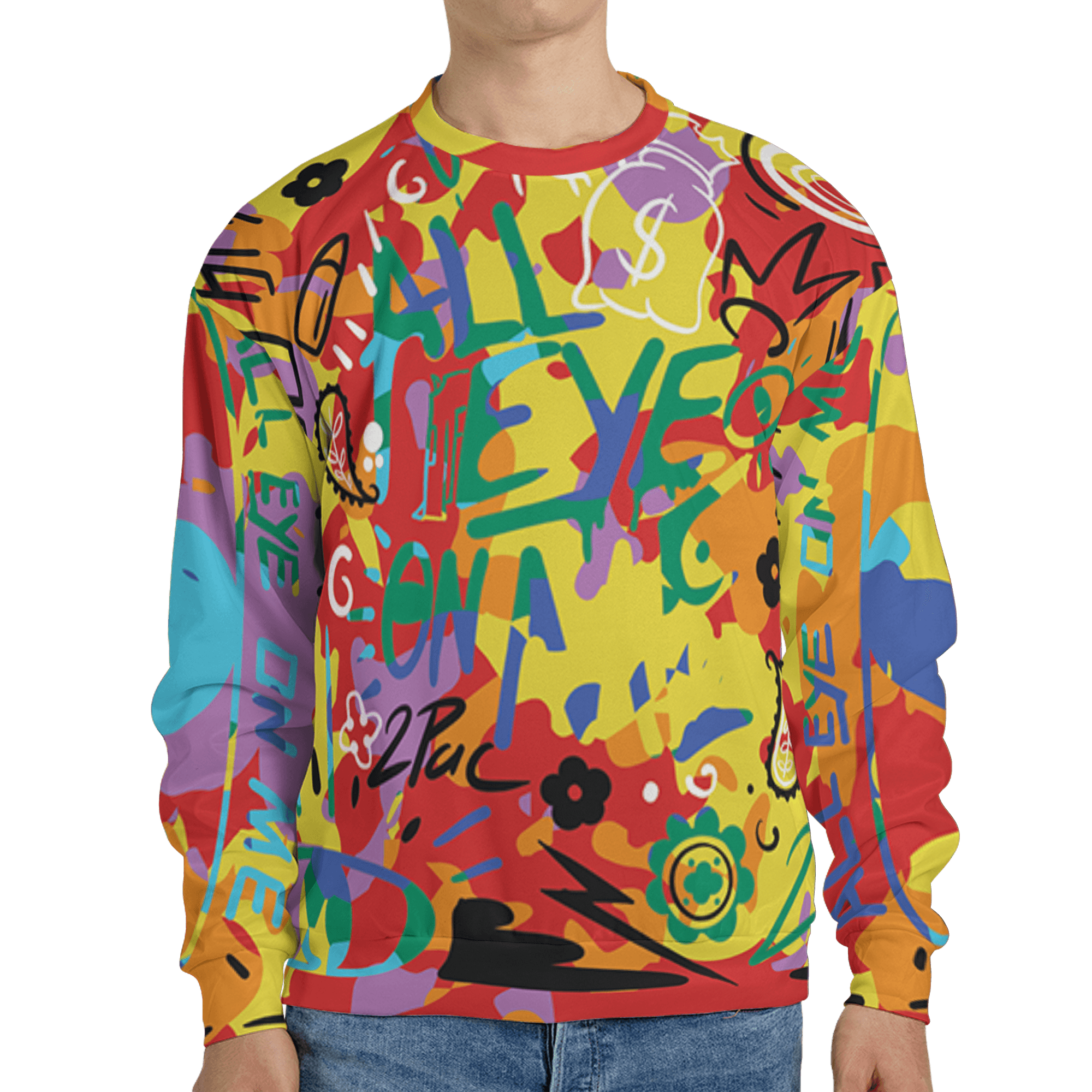 Mid GS Six Championships 1s Sweatshirt Match All Eye On Me 3D All-Over Print Doodle Eye - NastyJamz