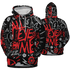 Bred Reimagined 4s Hoodie Match All Eye On Me 3D All-Over Print Doodle Eye - NastyJamz