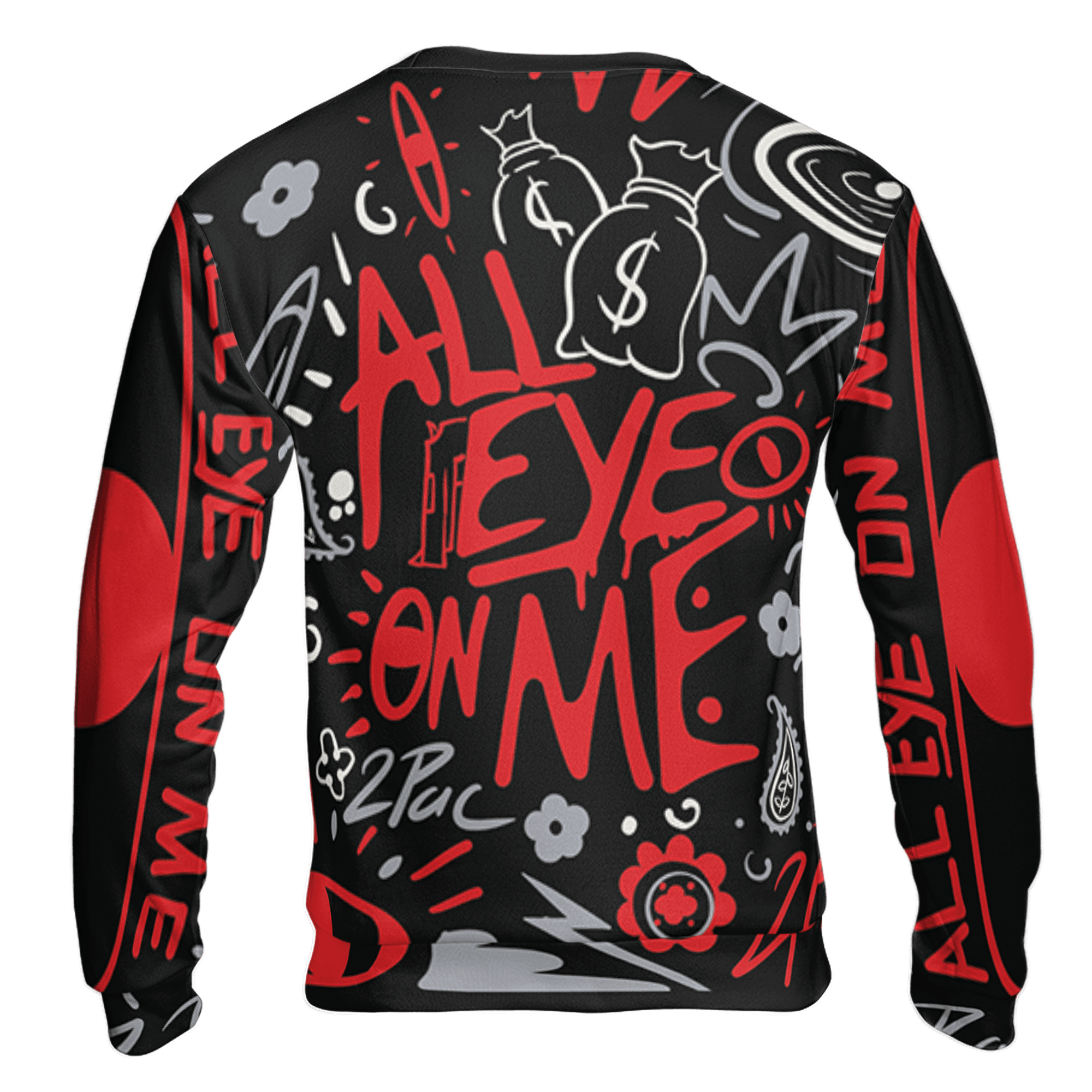 Bred Reimagined 4s Sweatshirt Match All Eye On Me 3D All-Over Print Doodle Eye - NastyJamz