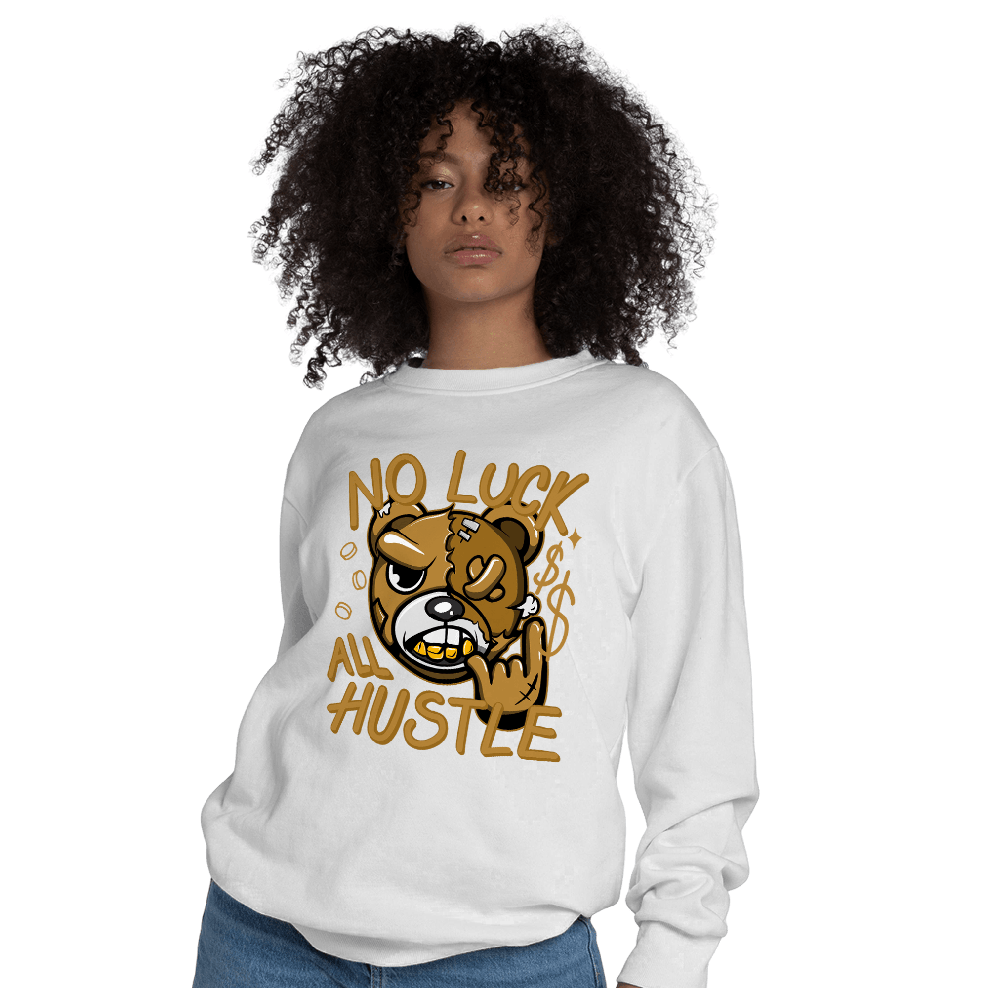 Wheat 13s Sweatshirt Match All Hustle - NastyJamz