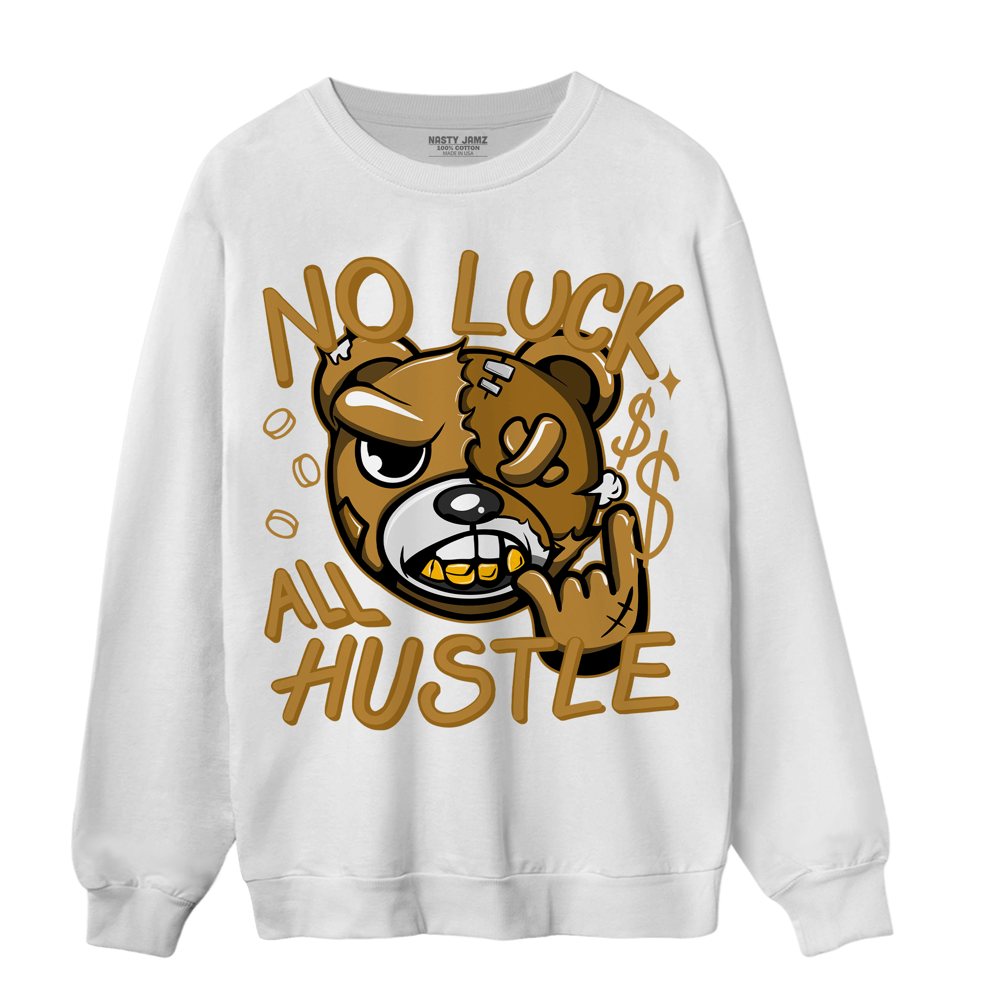 Wheat 13s Sweatshirt Match All Hustle - NastyJamz