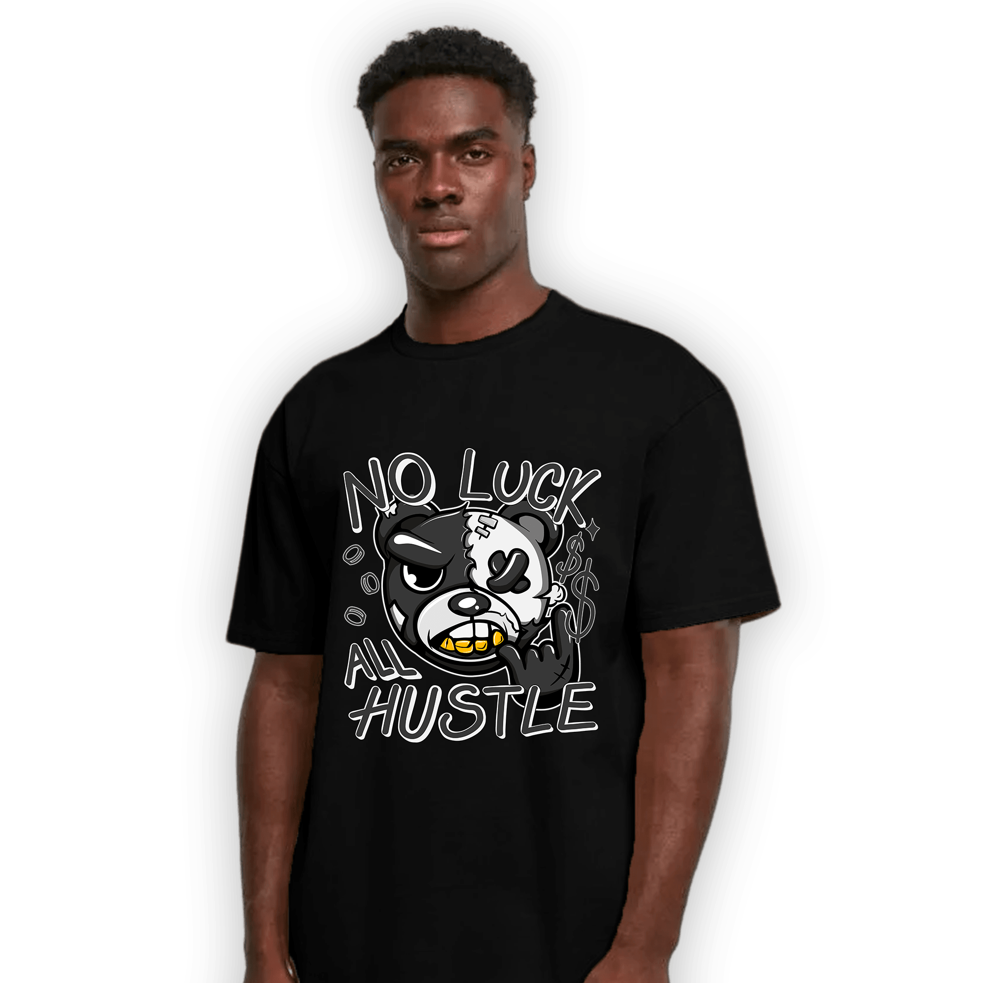 Black White 14s T Shirt Match All Hustle - NastyJamz