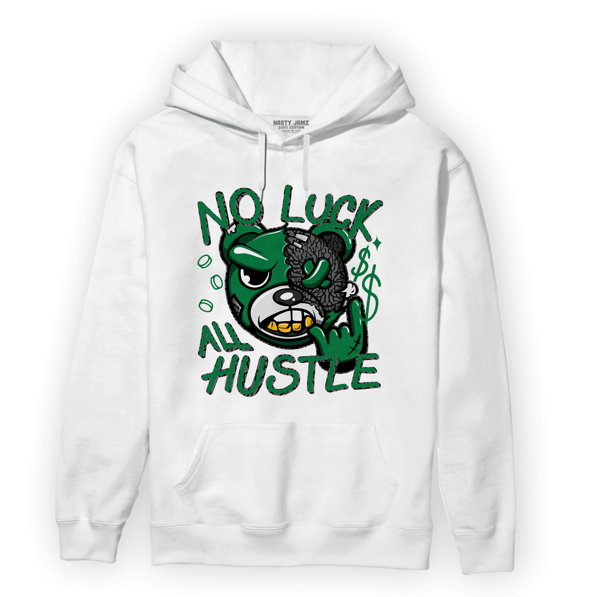 Lucky Green 3s Hoodie Match All Hustle - NastyJamz