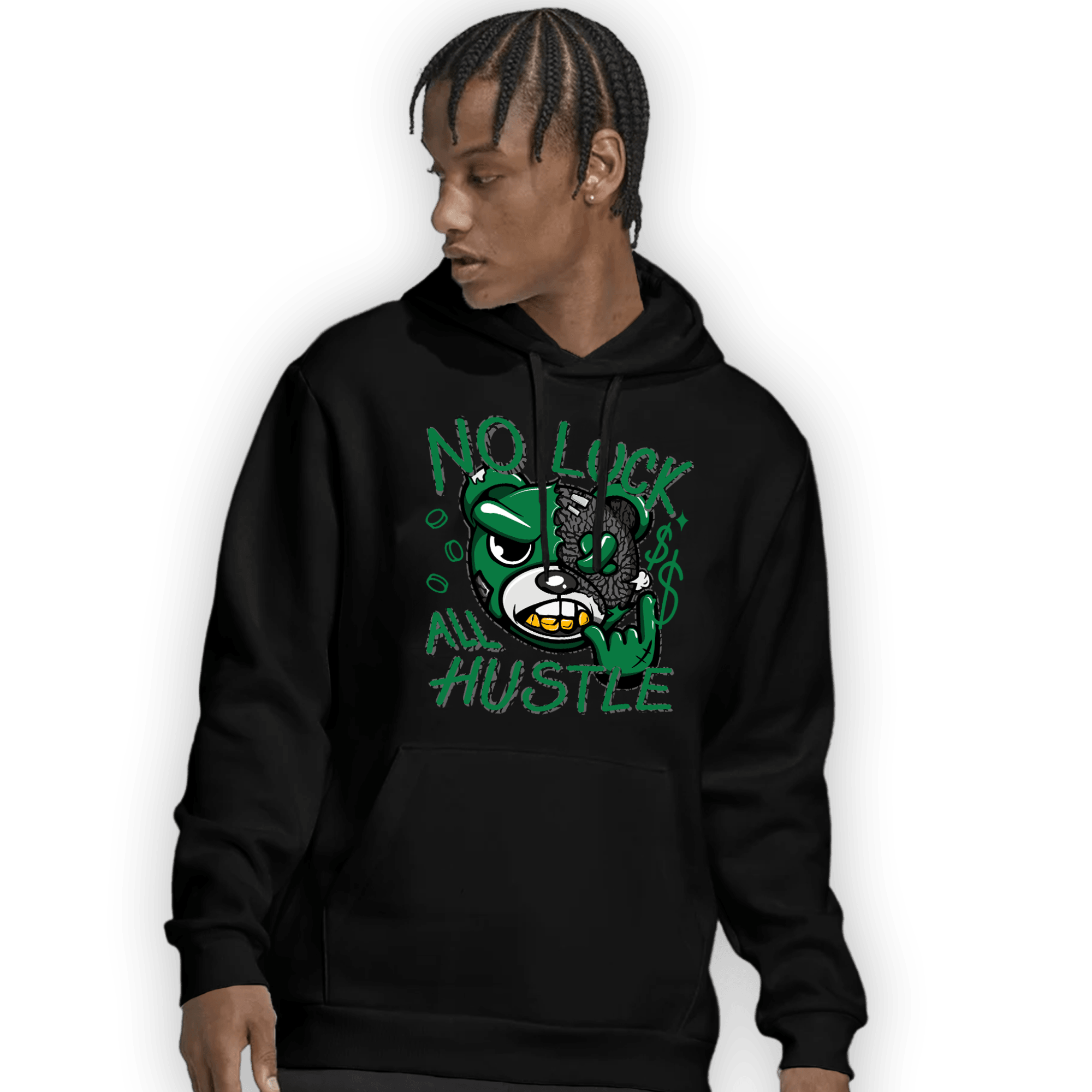 Lucky Green 3s Hoodie Match All Hustle - NastyJamz
