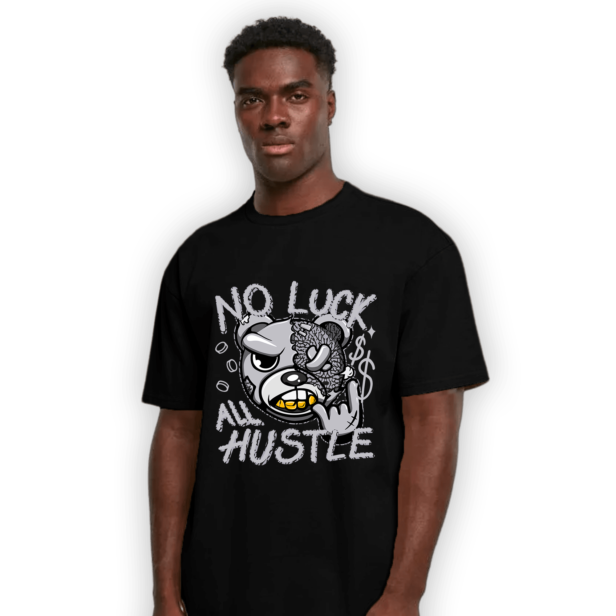 Off Noir 3s T Shirt Match All Hustle - NastyJamz