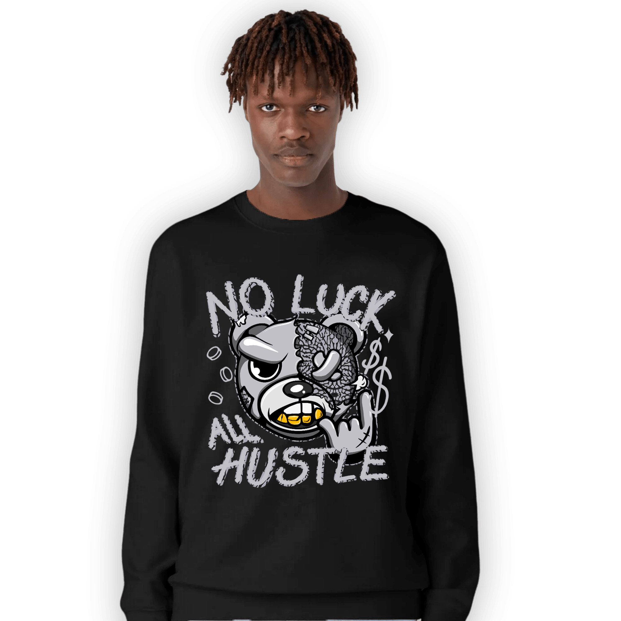 Off Noir 3s Sweatshirt Match All Hustle - NastyJamz