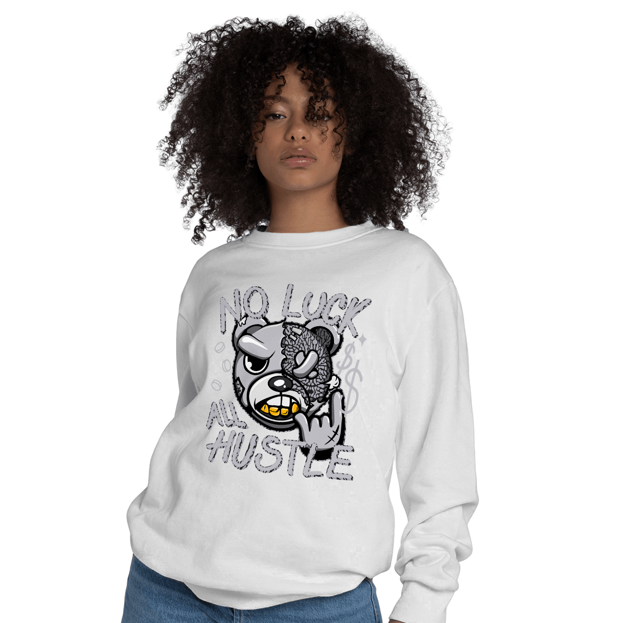 Off Noir 3s Sweatshirt Match All Hustle - NastyJamz