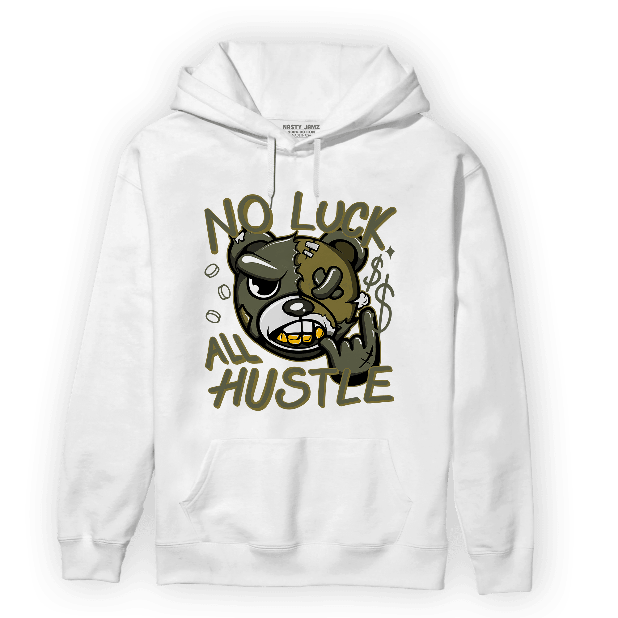 SE Craft Medium Olive 4s Hoodie Match All Hustle - NastyJamz